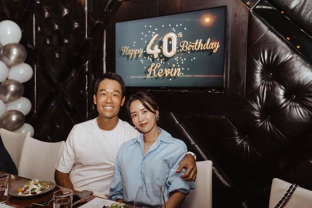 ケビン・ナのインスタグラム：「wow 40! Fourties is going to be awesome! I feel so blessed to celebrate my 40th with the people I love! Thank you everyone for the birthday wishes! 9/15/2023 #40 #primetime #blessed」