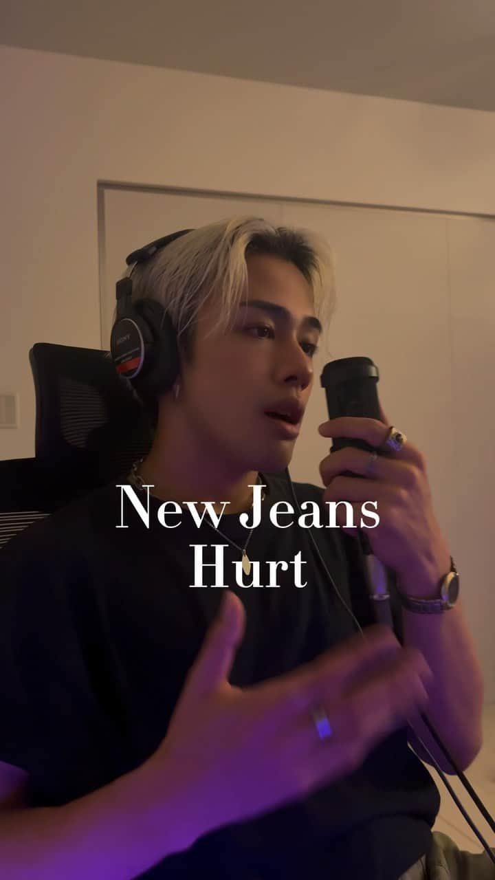 永長壱晟のインスタグラム：「New Jeans/Hurt（Covered by NIis）#newjeans #hurt #singer #kpop #reels #rnb #artist #fyp #music」