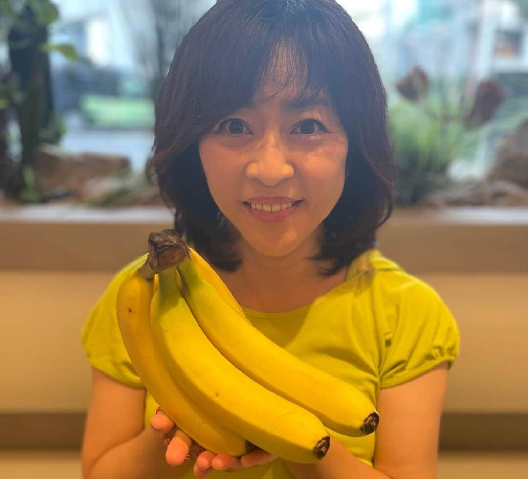 松本明子のインスタグラム：「バナナダイエット 2週間やり切りました👏    結果は、、 体重-1kg! おなか周り-5cm！  びっくりするくらいスッキリしました✨（4枚目写真みてね)    バナナ効果すごい!!!   ダイエットしつつ、この2週間で小林先生からいただいた バナナダイエットの書籍読んでみたのですが、 バナナに含まれるレジスタントスターチは 「ハイパー食物繊維」と呼ばれているらしく、 腸内環境を整えるのに最強の成分なんだとか!    1日2本のバナナ食べるだけで、痩せられるなんて 私自身が一番びっくりしてます笑   クラッシュバナナを作り置きしたおかげで忙しい日もレシピを楽に作れました！   今後も続けていこうと思います!   #松本明子のバナナダイエット記録 #バナナ腸活 #腸活 #朝バナナ #ダイエットビフォーアフター #ダイエット生活 #ダイエット日記 #ダイエットメニュー #ダイエットレシピ #ヘルシーレシピ #食べて痩せる #レジスタントスターチ」