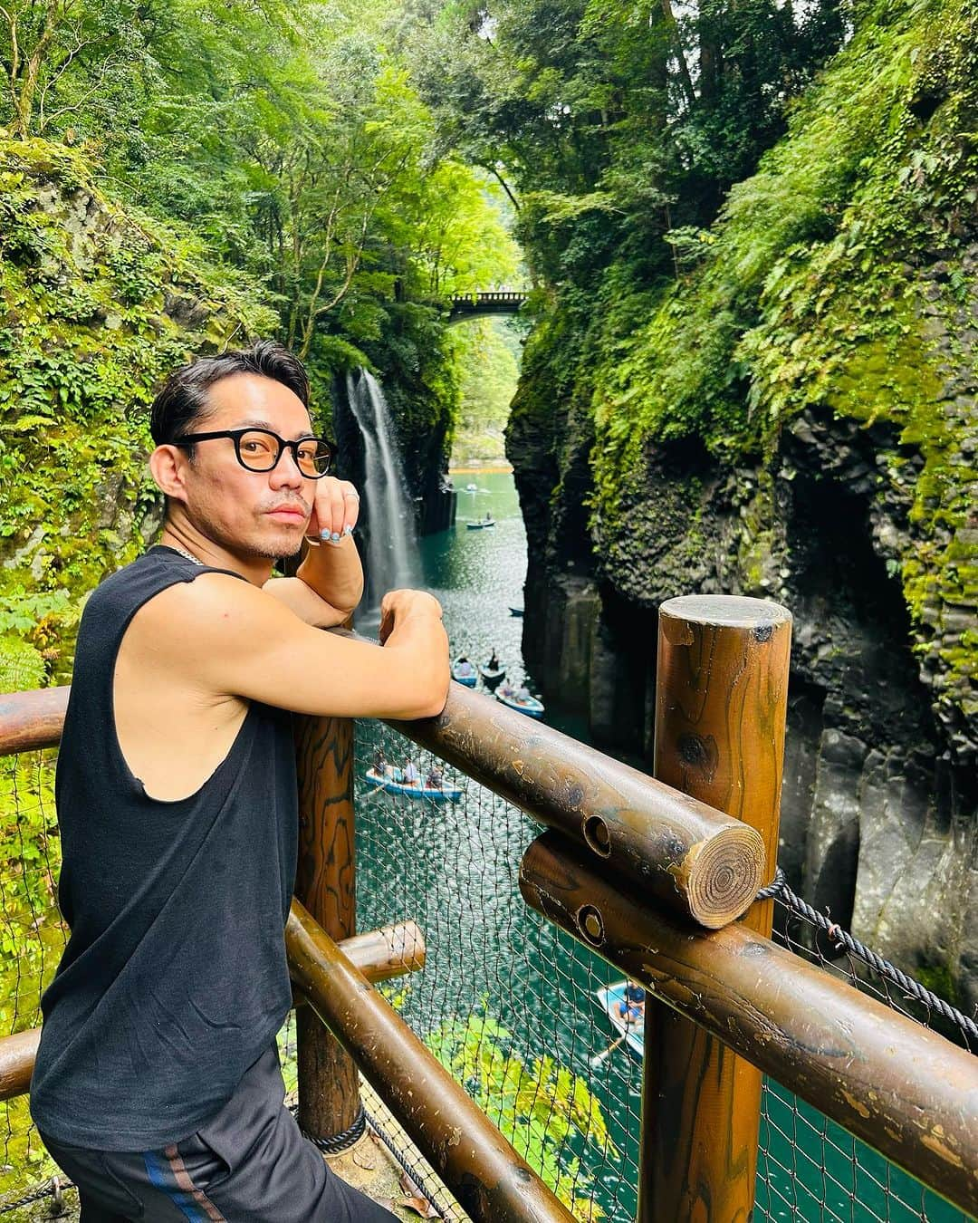 高橋大輔さんのインスタグラム写真 - (高橋大輔Instagram)「九州ノープラン旅行 念願の高千穂峡へ 前の日まで船に乗れなかったのに、旅行予定の日から乗れる事になり、一安心！ 快晴ではなかったけど、最高に素敵だった。 行った事まだない人絶対行くべき！  #宮崎観光 #高千穂峡」9月20日 16時55分 - d1sk_t