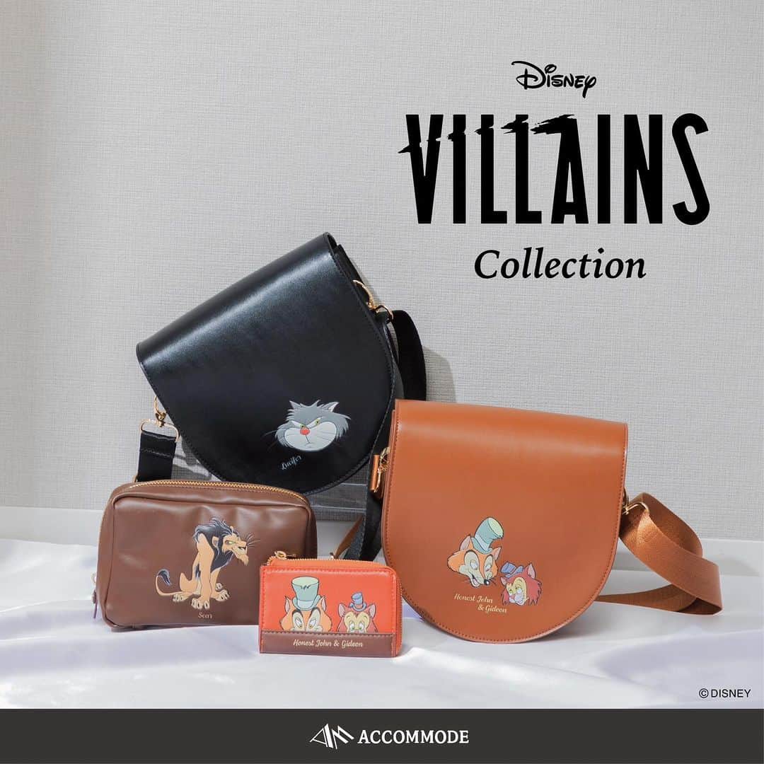 Accommodeのインスタグラム：「【New Collection】!!  ACCOMMODE Disney Collectionに Villainsシリーズが新登場！  大人のコーデに合わせやすい シックなデザインがポイントのシリーズ。  ✔︎ ディズニー / ヴィランズ / ショルダー 　¥5,720 -  ✔︎ ディズニー / ヴィランズ / ポーチ 　¥4,290 -  ✔︎ ディズニー / ヴィランズ / マルチケース 　¥3,850 -  詳しくは商品タグもしくは プロフィールリンクよりcheck @accommode   #accommode #アコモデ #アコモデディスニー #ディズニーコーデ #ディズニーグッズ #ディズニーアイテム #ディズニー雑貨 #ヴィランズ #ヴィランズグッズ #ヴィランズシリーズ #ルシファー #ギデオン #ファウルフェロー #スカー」