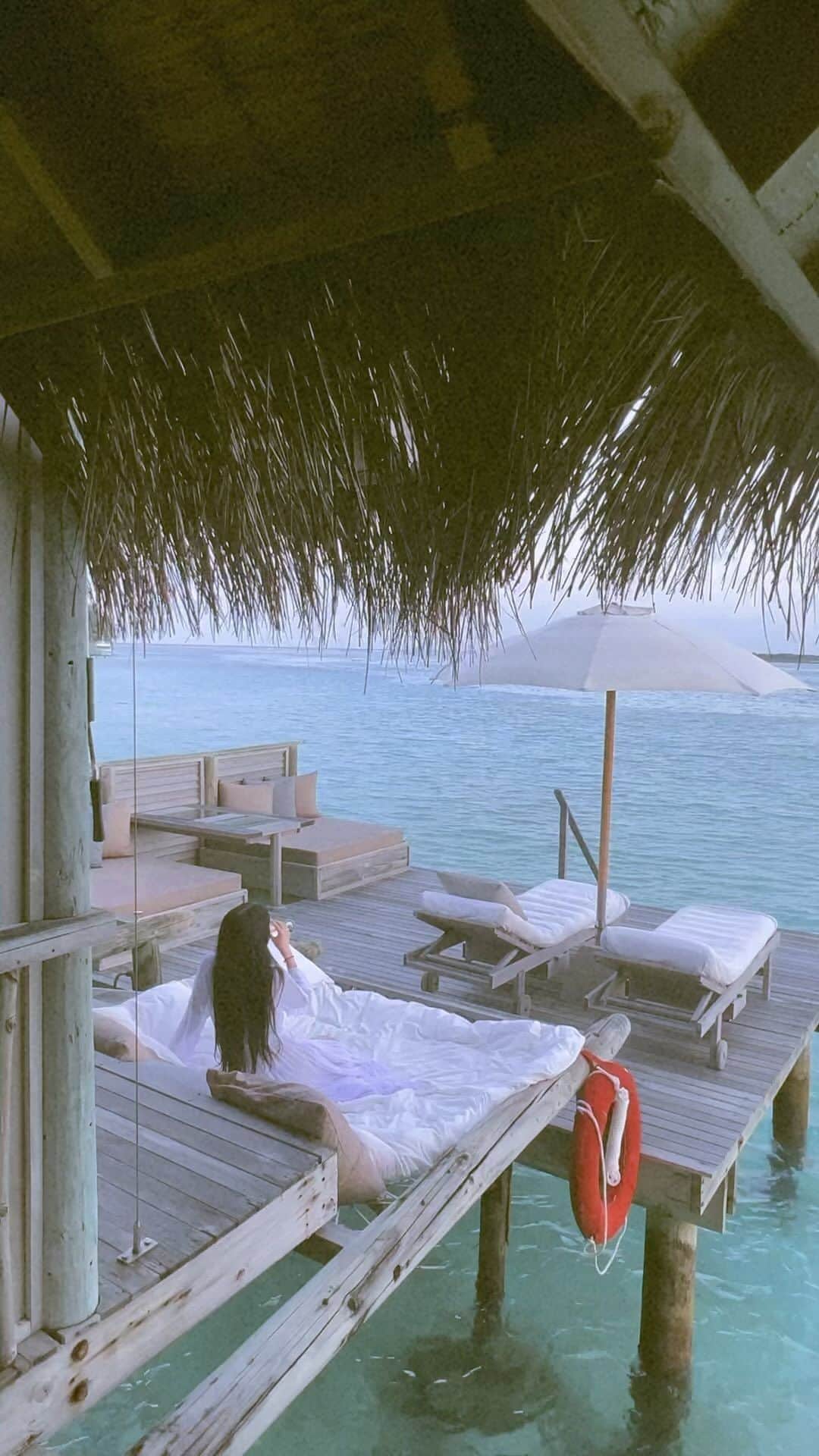 ?????のインスタグラム：「Maldives trip🥂」