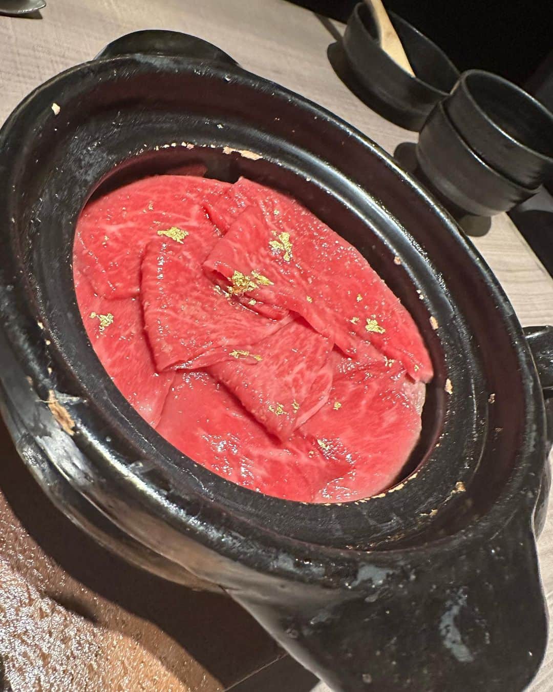片桐衣理のインスタグラム：「過日のお肉三昧 #久々の肉 #パワーつけなくては #美味でした❤️」