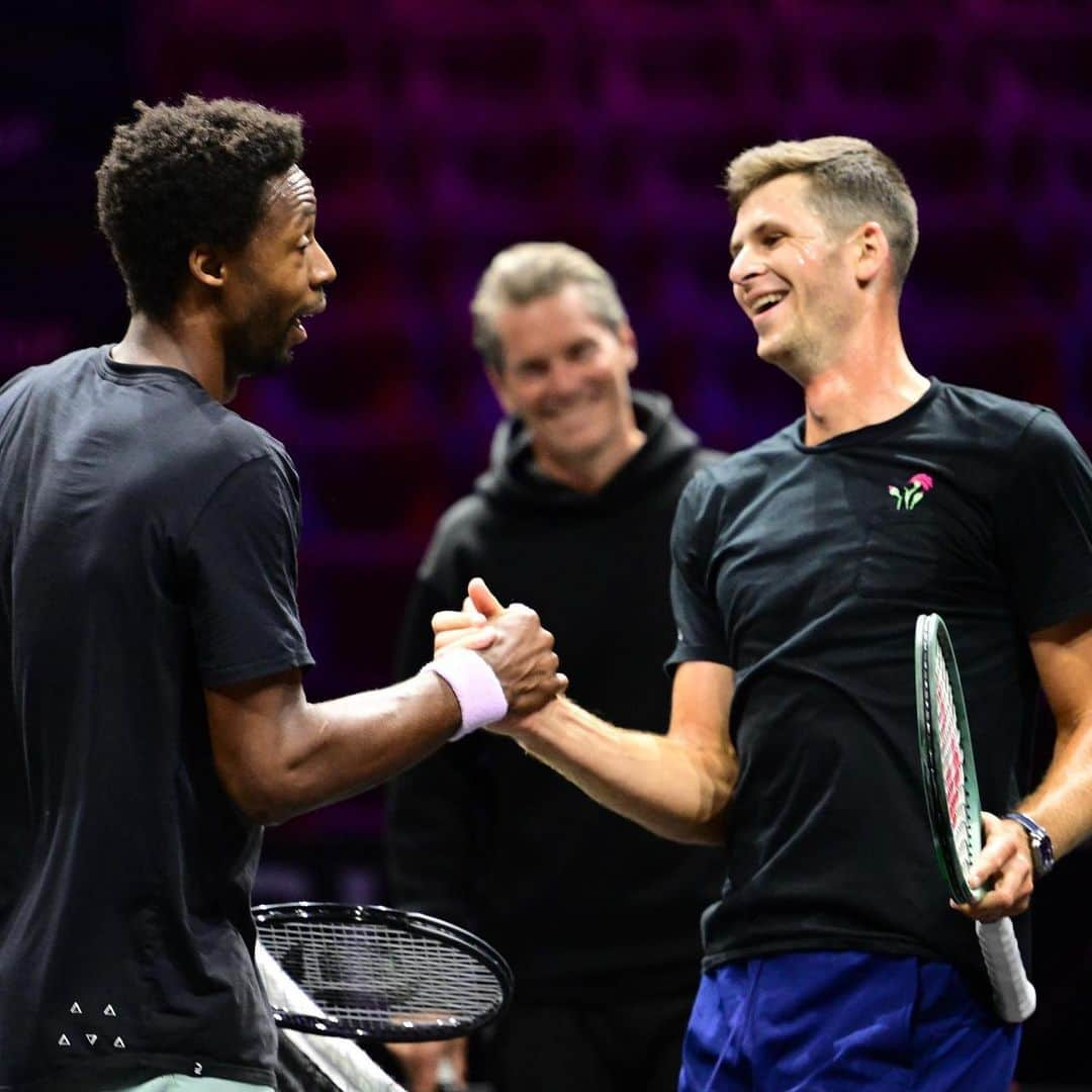 フベルト・フルカチュのインスタグラム：「📍@lavercup  Pumped to be a part of Team Europe this week 🔵  #LaverCup」