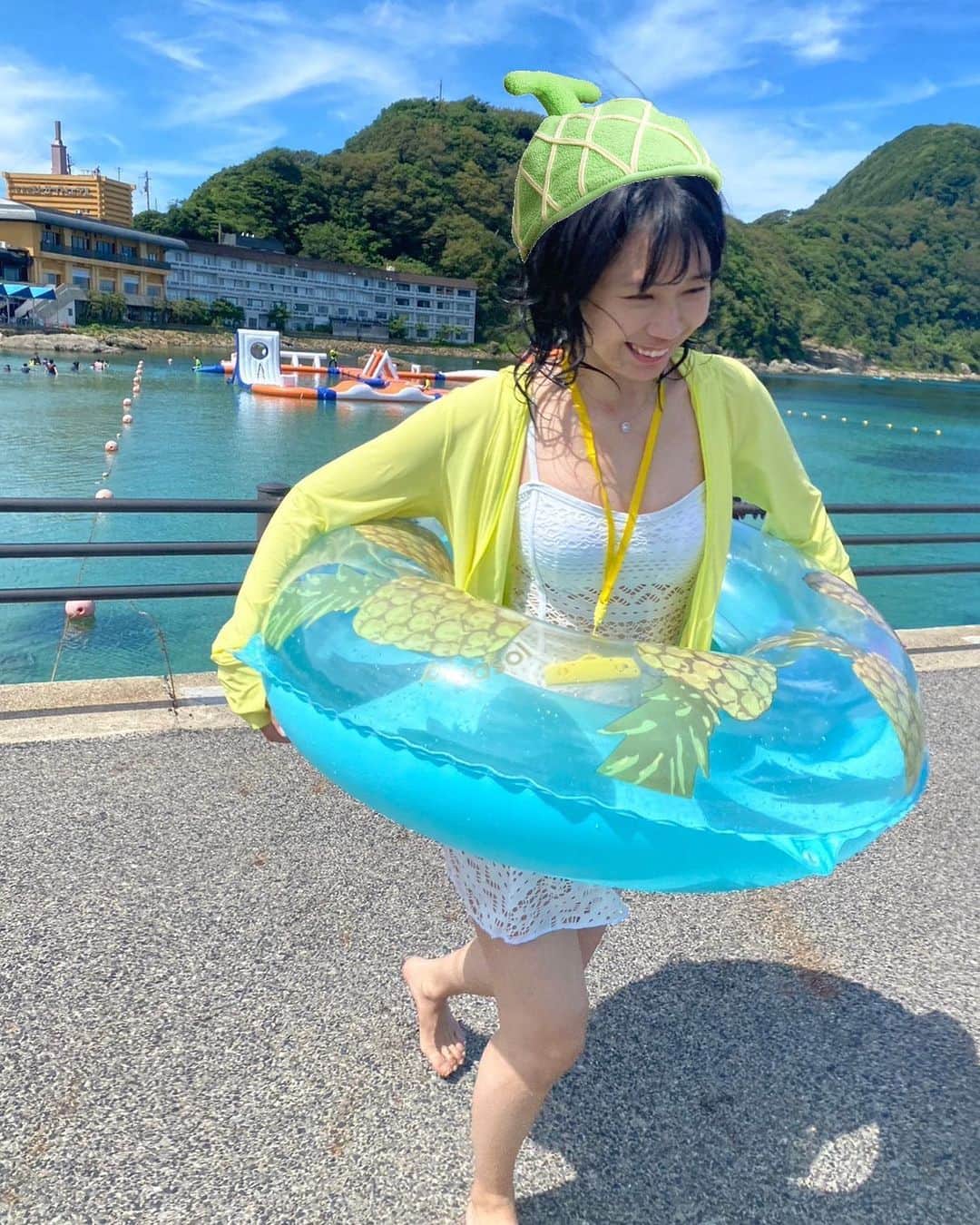 山口めろんのインスタグラム：「夏まだまだ延長中(●^▽^●)/」