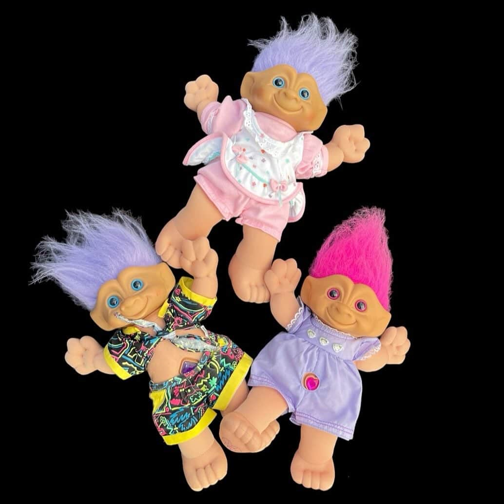 おもちゃやSPIRALのインスタグラム：「90's Treasure Troll入荷しました！  お腹の宝石が特徴のトロールです💎✨」