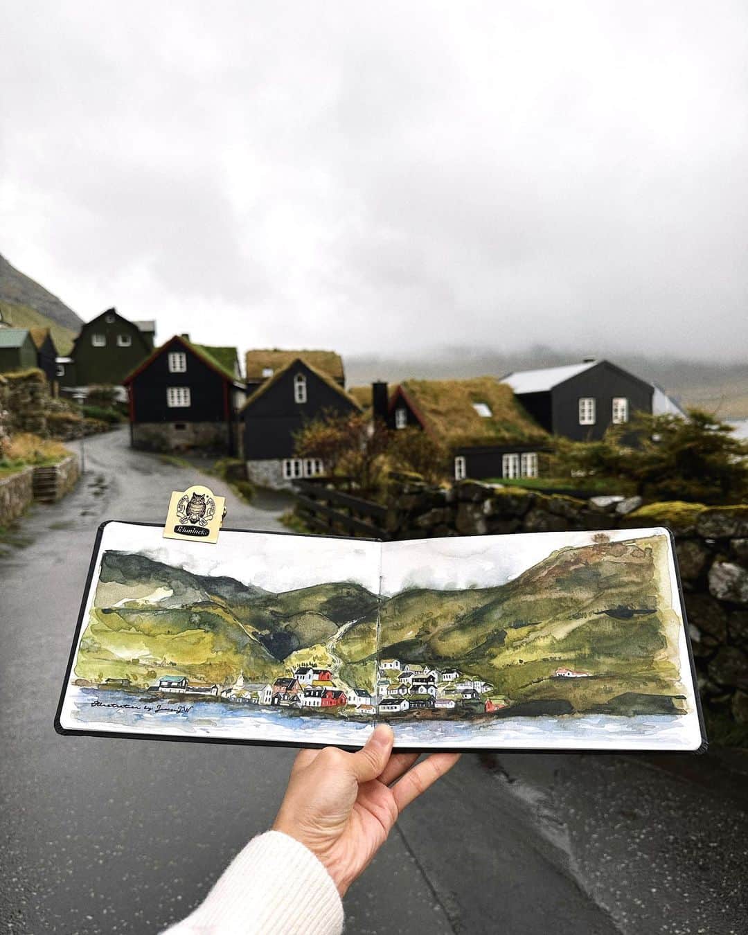 JiweiJWのインスタグラム：「🎨#faroeislands」