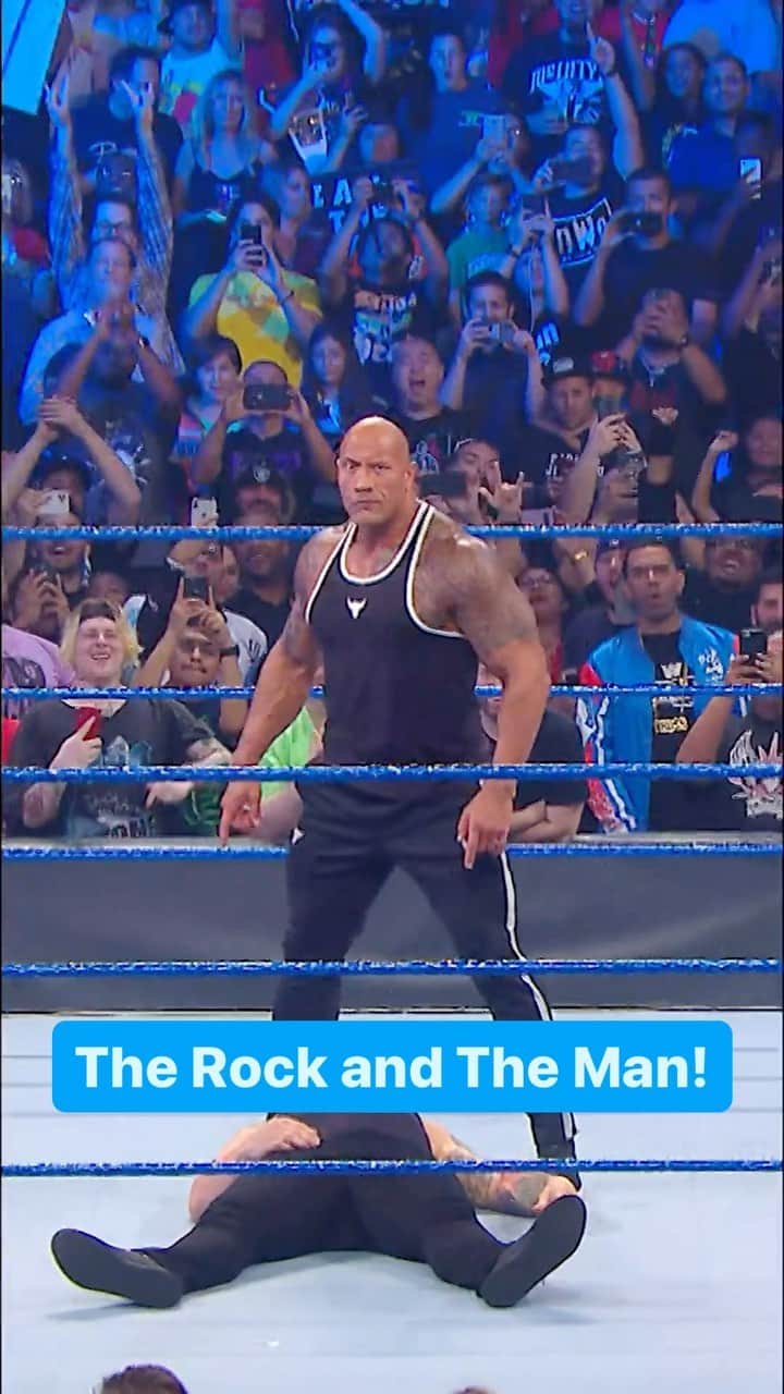 WWEのインスタグラム：「@therock & @beckylynchwwe put a whoopin’ on @baroncorbinwwe on this day in 2019!」