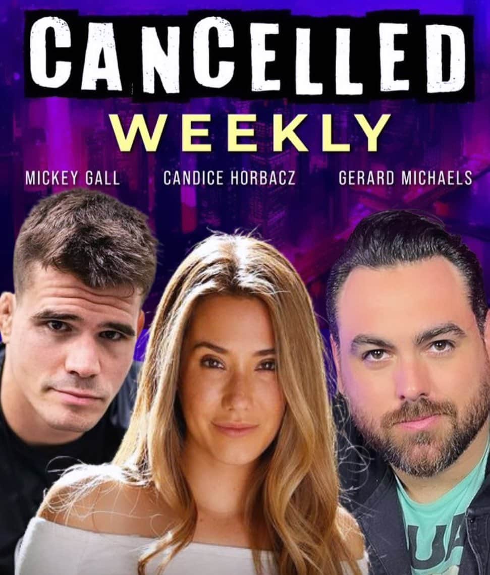Eva Loviaのインスタグラム：「Your new favorite show @cancelledweekly premieres today!  Watch @candicehorbacz @MickeyGall & @gerarddgaf discuss the most interesting, inspirational & controversial podcast clips & viral videos #cancelledweekly」