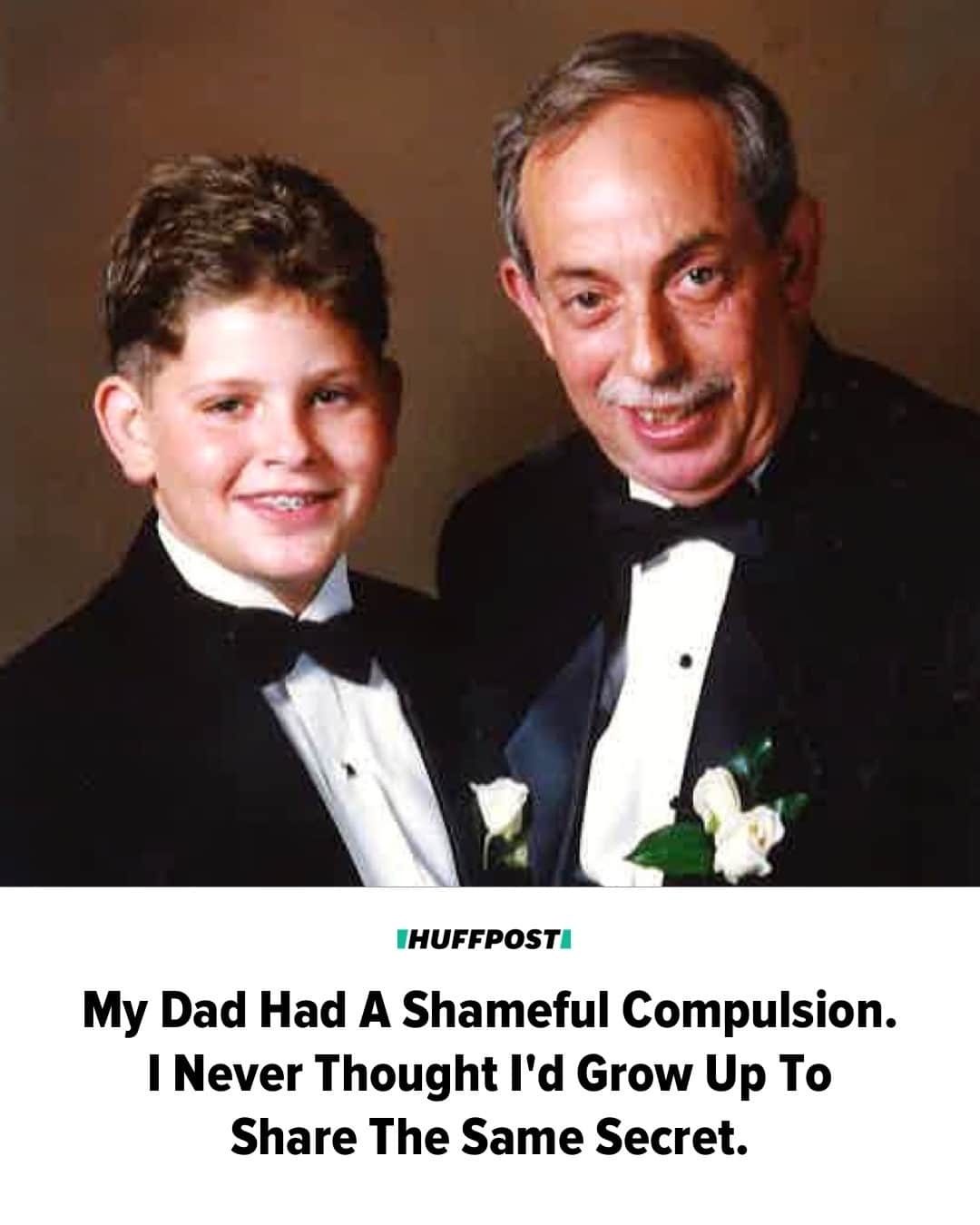 Huffington Postのインスタグラム：「"As we stepped through the sliding glass doors of Walgreens, my dad’s words hung in the air," writes HuffPost guest writer ⁠Shaun Sperling. "Avoiding eye contact with me, he muttered, 'I need to pick up my pills, wait for me in the toy aisle.'”⁠ ⁠ "The doors closed behind us with a swoosh, and I watched him, unable to tear my eyes away. Before reaching the pharmacy window, he grabbed two small boxes off the shelf and discreetly slipped them into the pocket of his shiny Chicago Cubs jacket. My dad, a proud recovering alcoholic and devoted Alcoholics Anonymous member, had replaced his addiction to heroin, cocaine and booze with an unlikely substitute."⁠ ⁠ "This scene played out far too often during my prepubescent years. As he pocketed items, I’d surreptitiously scan our surroundings, mortified, hoping nobody else had noticed. I’d keep my eyes locked on the store employees, watching for any sign of suspicion. I loved my dad’s free spirit, generosity and zest for life, but I wanted to be nothing like him in these moments."⁠ ⁠ "But years later...I had inherited my father’s addiction." ⁠ ⁠ Read more at our link in bio. // 📷 Courtesy of Shaun Sperling」