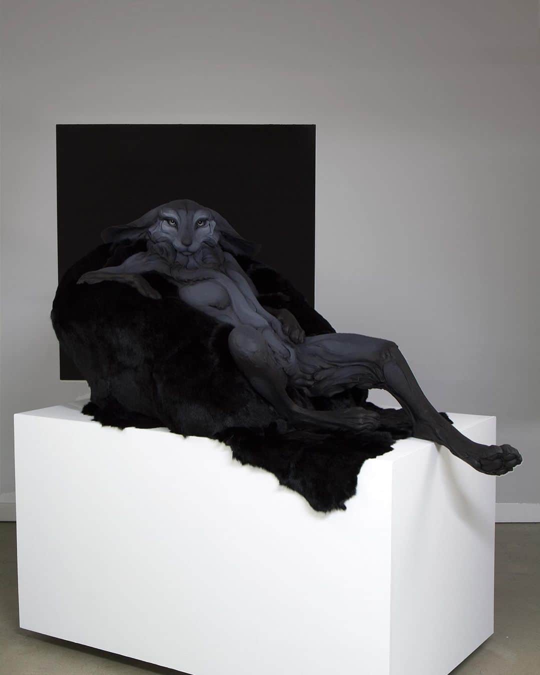 Juxtapoz Magazineのインスタグラム：「“I want to pry at those uncomfortable, awkward edges between animal and human. Entangled in their own internal and external struggles, the figures express frustration for the human tendency towards cruelty and lack of understanding. Something conscious and knowing is captured in their gestures and expressions.”  Sculpture artist @bethcavener is the guest judge for the esteemed Surreal Salon 16, created by @brgallery // Submissions are due by October 20th // Head to Baton Rouge Gallery’s IG for info to submit.」