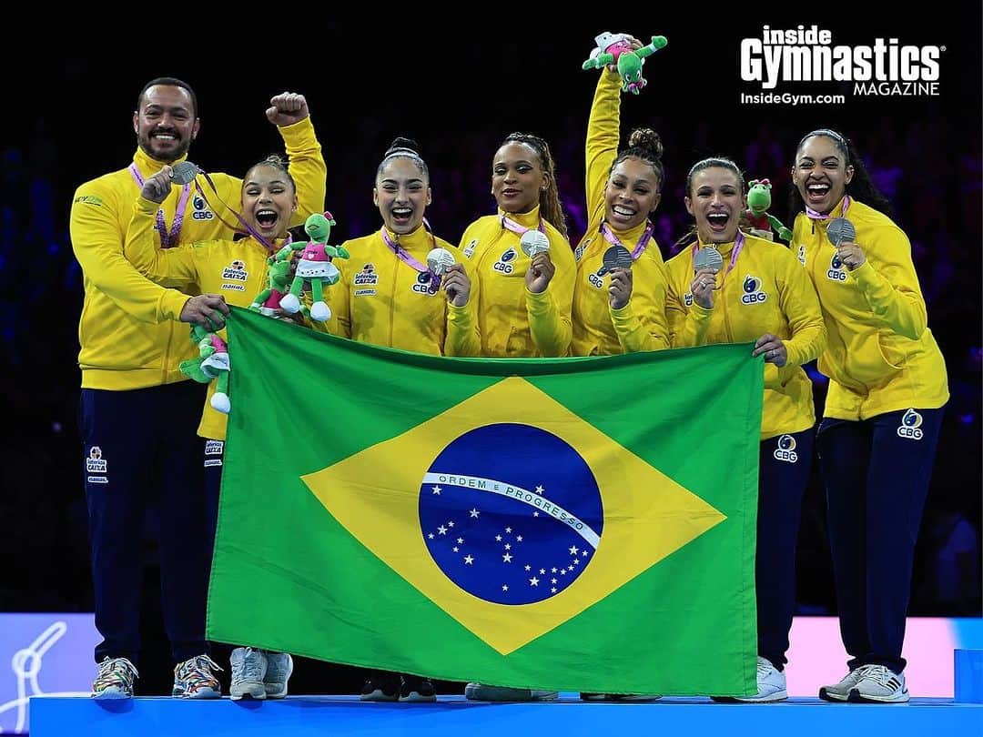 Inside Gymnasticsさんのインスタグラム写真 - (Inside GymnasticsInstagram)「Put it in the history books! Brazil's first team medal EVER at a World Championships! 🥈  📸 Ricardo Bufolin」10月5日 5時40分 - insidegym