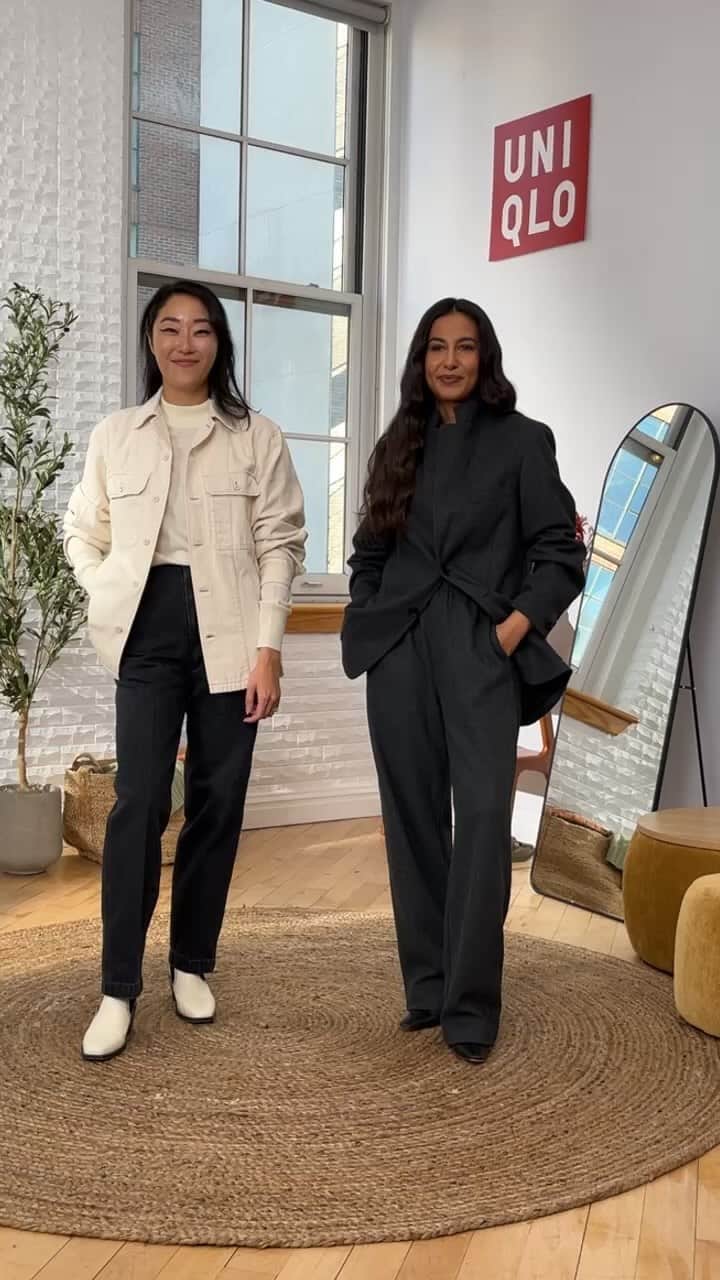 uniqlousaのインスタグラム：「Preview our new Uniqlo U collection LIVE.  Get first looks at a simplified, modern wardrobe. Save your favorite looks so you can *add to cart* tomorrow!  #Uniqlo #UniqloU #Uniqlousa #Uniqlolivestation」