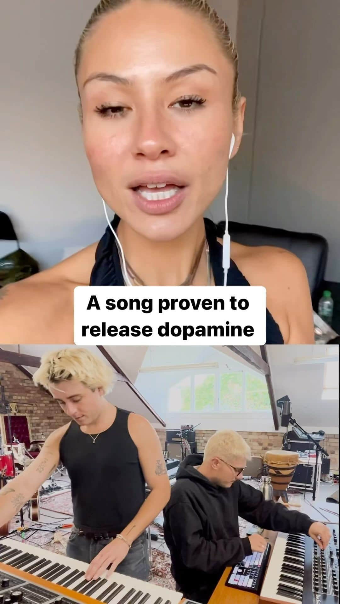 Mali-Koa Hoodのインスタグラム：「The world’s been feeling a little heavy lately, so wanted to make a song that brings a bit of dopamine 🤍 with a little help from our friend @malikoa   #feelgood #dancemusic #musicperformance」