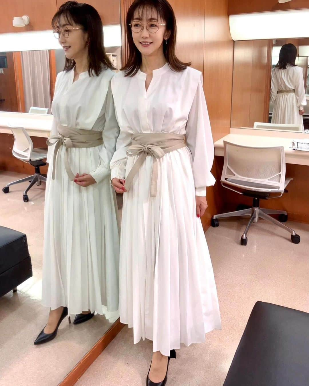 唐橋ユミさんのインスタグラム写真 - (唐橋ユミInstagram)「日曜日の衣装✨  ワンピース  @ladymade_official」10月5日 8時45分 - yumikarahashi