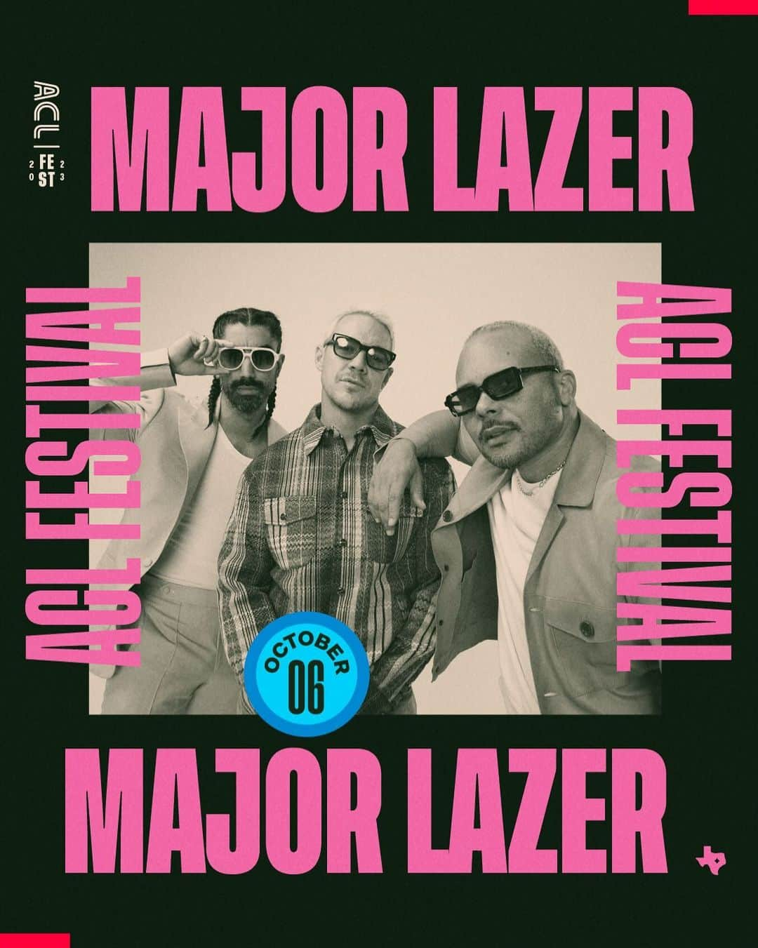 メジャー・レーザーさんのインスタグラム写真 - (メジャー・レーザーInstagram)「SURPRISE 💥 See you Friday @aclfestival」10月5日 9時20分 - majorlazer