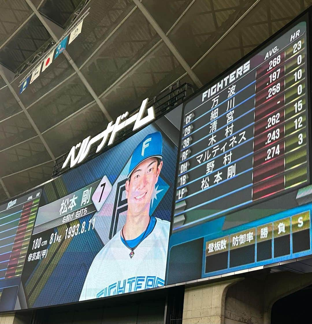 牧野真莉愛さんのインスタグラム写真 - (牧野真莉愛Instagram)「♡ ♡ ⚾️2023パ・リーグ公式戦⚾️ 埼玉西武ライオンズVS.北海道日本ハムファイターズ 2023.9.20🐰ベルーナドーム 🐻🐻🐿🦊 うちの試合行きました💖応援❣️❣️❣️ 🎀 ポンちゃんに会いました🐻‍ ｢I'm Maria.｣ ｢Nice to meet you, Maria.｣ ＆ ごーくん目の前どきどき💗💗💗💗💗💗💗練習中 🎀 🌻木村文紀選手🌻 あの太陽に もう一度咲かせたいよ 強い風にも負けない ひまわり🌻 🐻‍🐻‍🐿🦊 LOVE❤️新庄 つづく🐰“まりブロ”みてね※プロフィールから飛んでね💕 ♡ ♡  #LOVE新庄 ❤️ #北海道日本ハムファイターズ 🐻‍🐻‍🐿🦊 #lovefighters  #モーニング娘23 #牧野真莉愛」9月21日 0時44分 - maria_makino.official