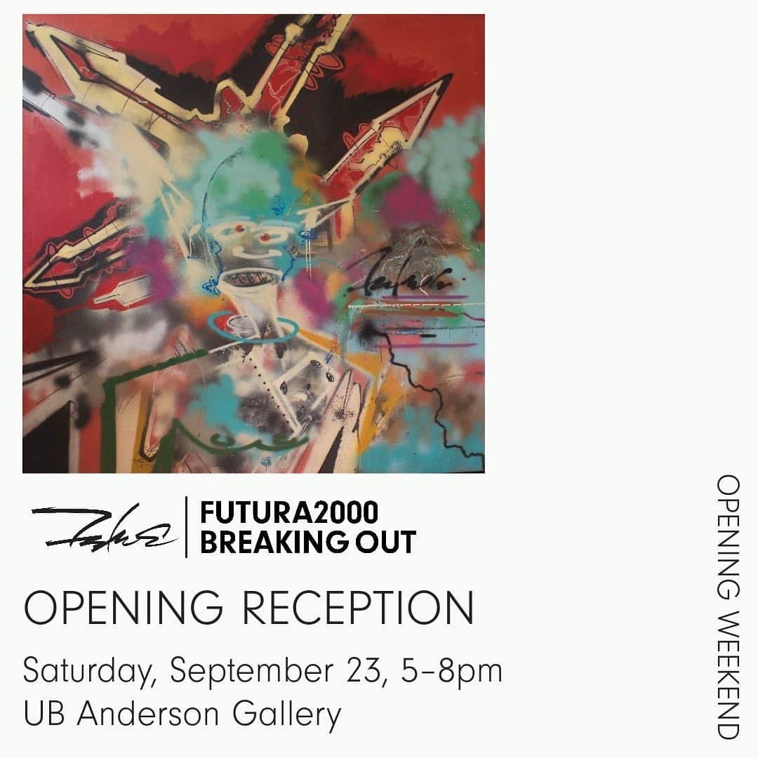 KAWSONEさんのインスタグラム写真 - (KAWSONEInstagram)「Looking forward to this! @futuradosmil 💪 Repost from @ubartgalleries • Make the most of the FUTURA2000 Opening Weekend!⁠ ⁠ SATURDAY - Opening Day! Visit either (or both!) galleries from 11AM-5PM. ⁠ ⁠ SATURDAY EVENING - Opening reception! 5-8PM at UB Anderson Gallery⁠. Cash bar (no credit cards), free food, and a DJ set by @chango4!⁠ ⁠ MONDAY EVENING - FUTURA2000 in conversation with Carlos Mare (@carlosmare), part of @ubuffaloart Visiting Artist Speaker Series. 6:30PM at UB Center for the Arts. ⁠ ⁠ Every single event is free and open to the public. Learn more at the link in our bio!⁠ ⁠ @futura @futuradosmil @mare139 @b_boyabstracts #FUTURA2000 #artatub #contemporaryart #ubuffalo #painting #aerosol #artpractice #speaker #buffaloart #wnyart⁠ ⁠ Images: ⁠ 1) Image: FUTURA2000, Under Metropolis, 1983. Aerosol on canvas, 48 x 70 4/5 inches. Collection of KAWS. ©FUTURA2000⁠ 2) FUTURA2000, Diablo, 1985. Aerosol on canvas, 74 3/4 x 74 3/4 inches. KAWS Collection. ©FUTURA2000⁠ 3) Photo: Shilei McGurr」9月21日 0時55分 - kaws