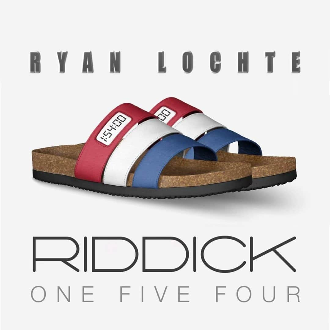 ライアン・ロクテのインスタグラム：「Lochte x Riddick Collection. Ryan Lochte is known for his poolside shoe game as much as he is for his swimming expertise. #Riddickshoes - designer footwear handcrafted for change.」