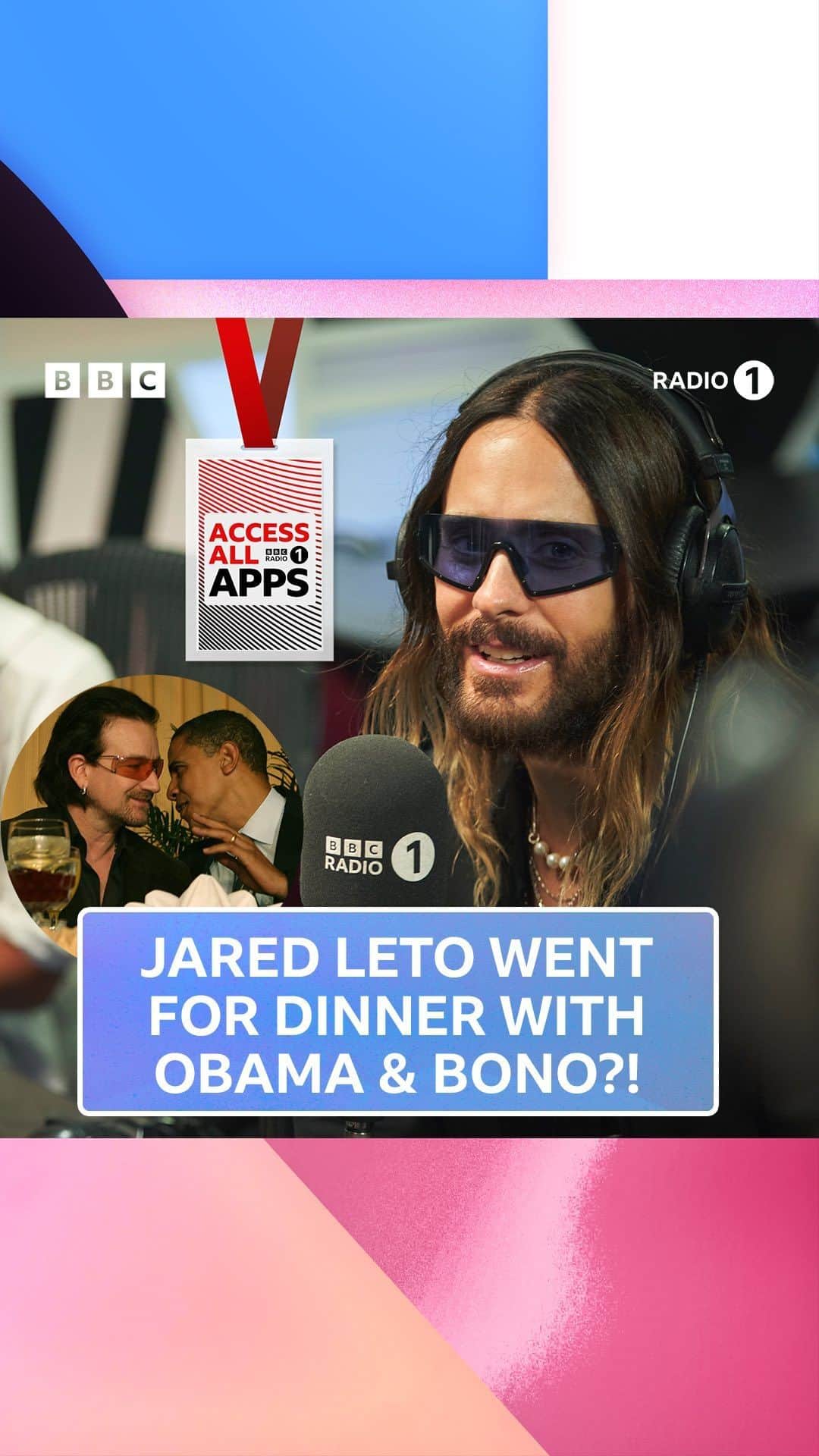 ジャレッド・レトのインスタグラム：「WAIT so did @jaredleto have dinner with bono and @barackobama or not!? 😭」