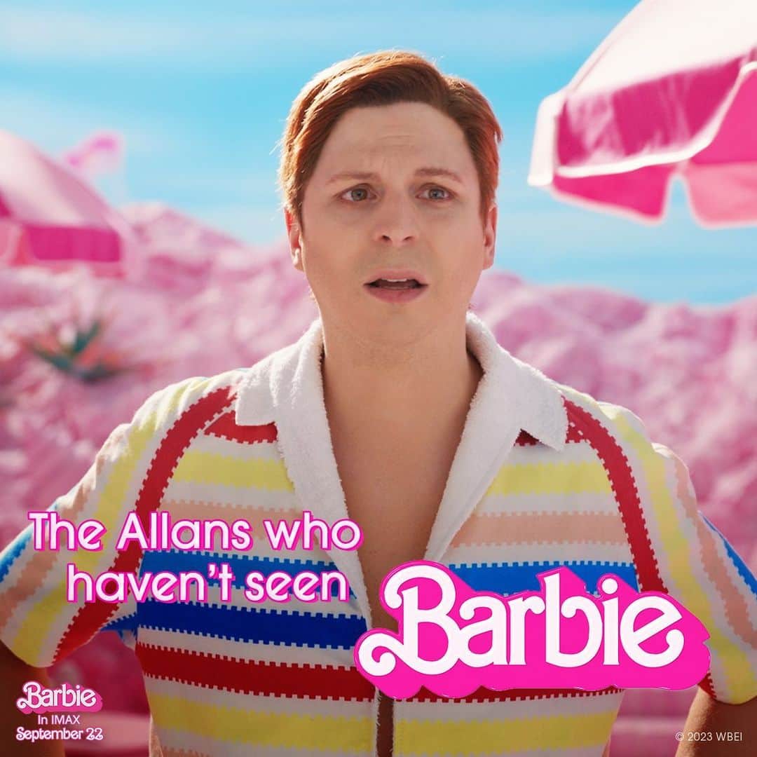 Warner Bros. Picturesさんのインスタグラム写真 - (Warner Bros. PicturesInstagram)「No matter if you’re a Barbie, Ken, or Allan this Friday is going to be BIG! 💕 #BarbieTheMovie is coming to IMAX for one week only! Link in Bio.」9月21日 1時16分 - wbpictures