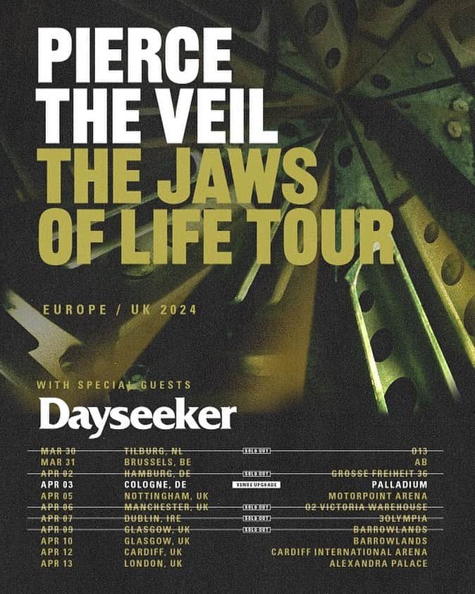 Jaime Preciadoのインスタグラム：「UK/EUROPE! So pumped for this one. Can’t Wait! Let’s have the time of our lives. 🤘🏼」