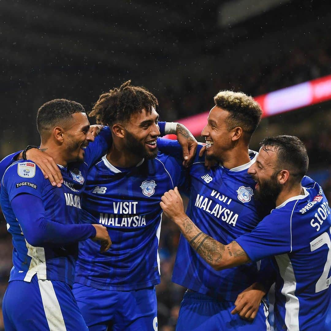 カラム・ロビンソンのインスタグラム：「Important to back up Saturday night with another strong performance. Brilliant from the lads to get all 3 points again 👊🏽💙 #cardiffcity」