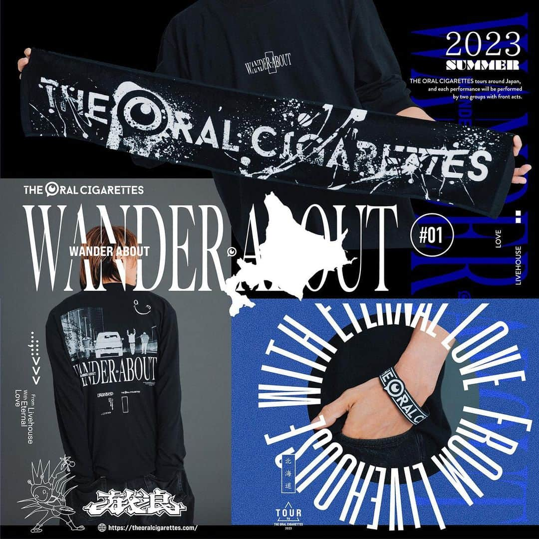 THE ORAL CIGARETTES さんのインスタグラム写真 - (THE ORAL CIGARETTES Instagram)「"WANDER ABOUT 放浪 TOUR 2023 北海道 編” 販売グッズの着用写真を公開しました！ グッズページには他写真も掲載しておりますので、ぜひご覧ください👀✨  ▼グッズページ https://store.plusmember.jp/theoralcigarettes/  #オーラル_放浪tour」9月20日 19時06分 - the_oral_cigarettes_official