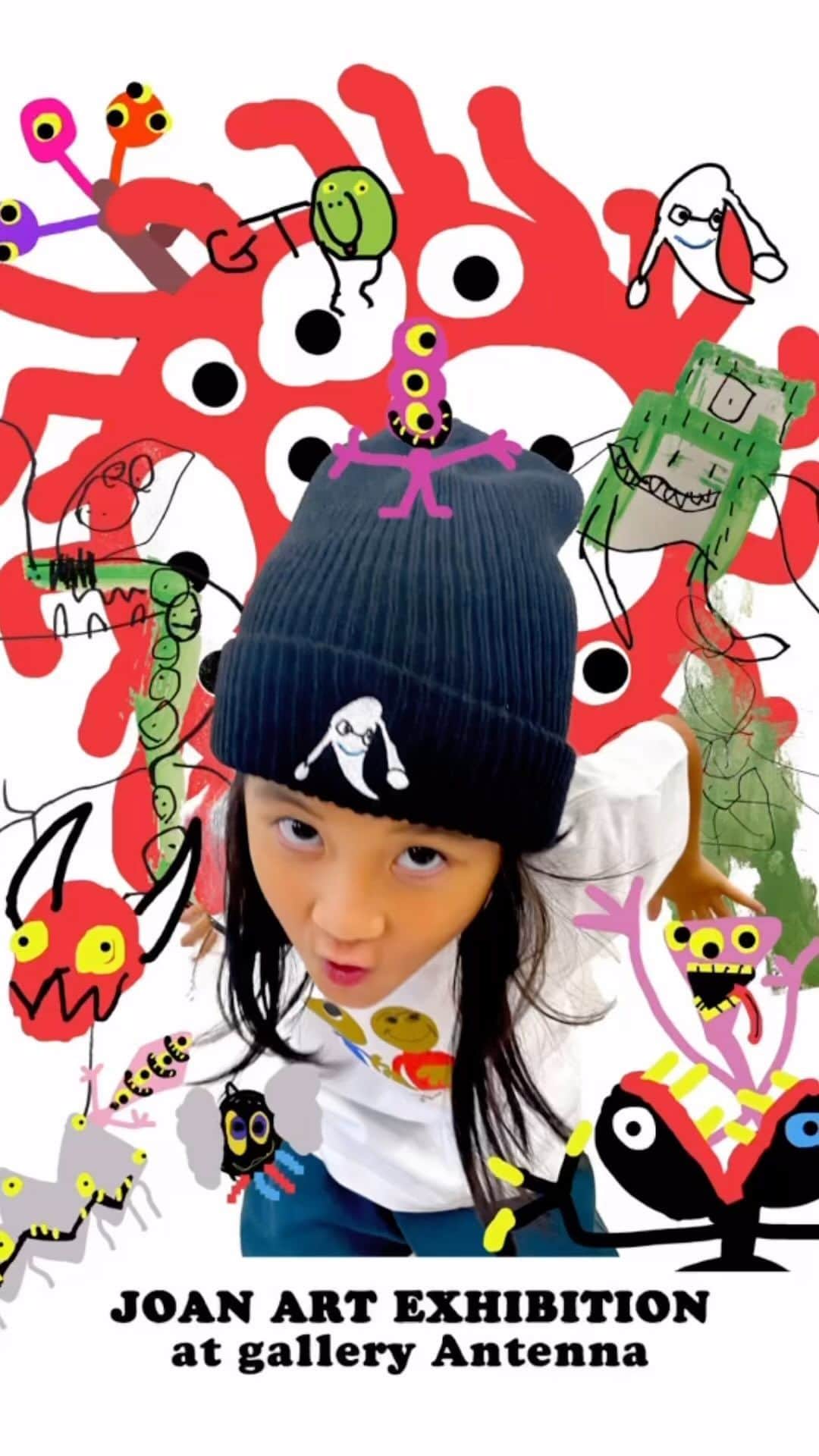 Saki のインスタグラム：「JOAN ART EXHIBITION at @antenna_art_gallery   The exhibition ended without any problems. I will continue to strive to create more work🎨  @joanne_t0501」