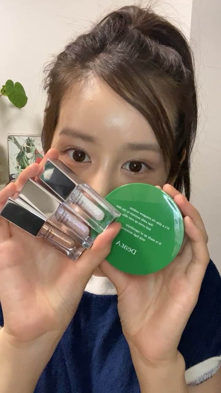 カブトムシゆかりのインスタグラム：「. Dear.A(@dear.a_japan_official) コスメレポLIVE、 観てくれた方々ありがとうございました🥹✨ . #deara #コスメレポ」