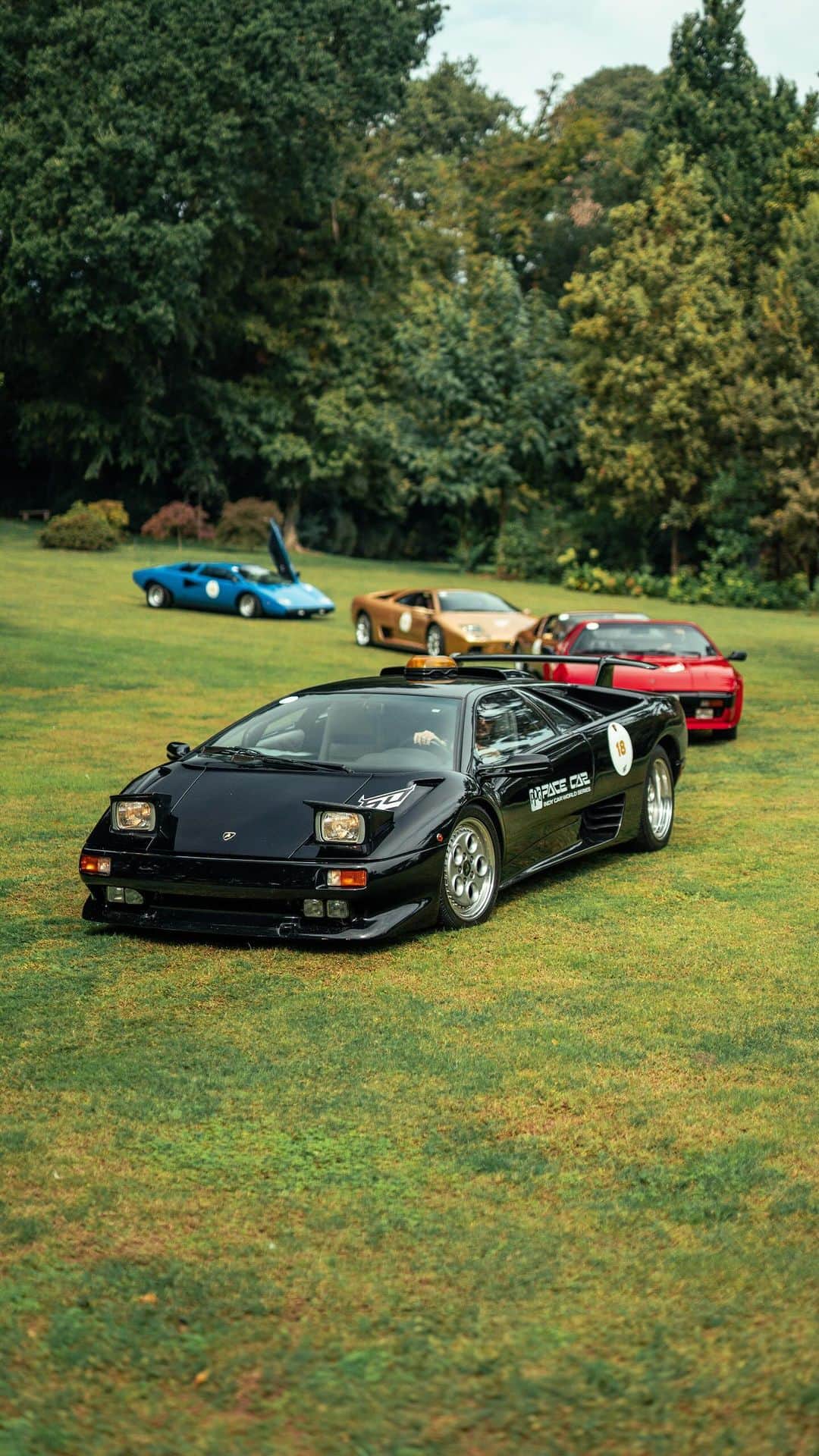 ランボルギーニのインスタグラム：「From the scenic roads of Lombardia to the heart-pounding bends of Emilia Romagna, our engines roared with pride, a motorcade of history on four wheels. As we sat behind the wheel, the hum of decades echoed with every rev.    The 60th Anniversary Giro Polo Storico wasn’t just a journey across iconic Italian locations; it was a journey through time. Celebrating 60 legendary years of Lamborghini.  For four days, we didn’t just drive; we relived the dreams of every child who ever laid eyes on the emblazoned bull that adorns each one of our Super Sports Cars.    What a journey it has been! Here’s to the roads traveled, the memories created, and the timeless beauty that is Lamborghini.    #Lamborghini #TheFutureBeganIn1963」