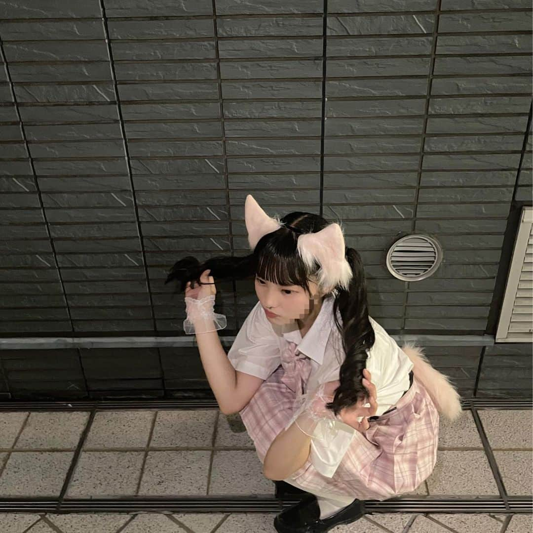 荻山こころさんのインスタグラム写真 - (荻山こころInstagram)「にゃんねこ🐈‍⬛♡   #文化祭  #文化祭ヘア  #文化祭コスプレ  #文化祭コーデ  #jkブランド  #jk  #jkの素敵な思い出  #sjk」9月20日 20時09分 - ogiyama_kokoro