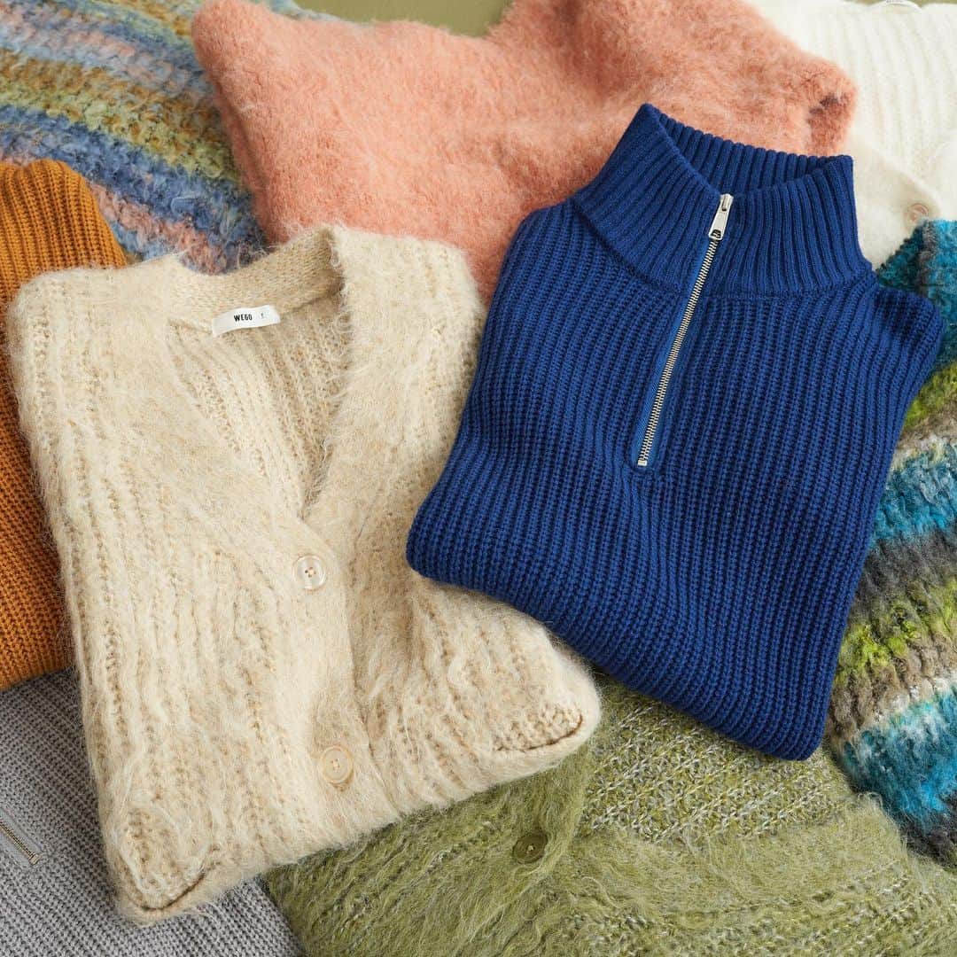 のインスタグラム：「new knit  暖かく柔らかい質感が魅力的なニットアイテム。  今期はふんわりとした起毛素材やショート丈などの ベーシックなデザインのものまで幅広くご用意しました。  季節感たっぷりのコーディネートを楽しむなら、 ニットアイテムは必須！ あなたはどのニットを選ぶ？  #WEGO #ウィゴー #knit #ニット #ニットコーデ #カーディガン #秋コーデ #秋服 #冬コーデ #冬服」