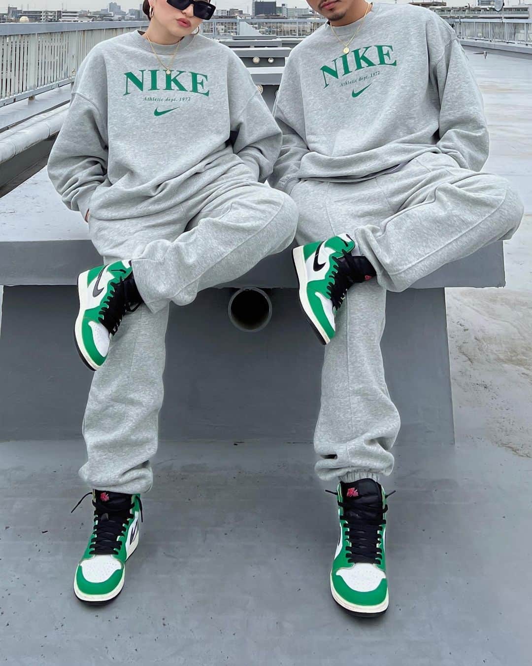 TOMOYAのインスタグラム：「. Nike Club💚 @nike  #nike #nikestyle #jordan1」