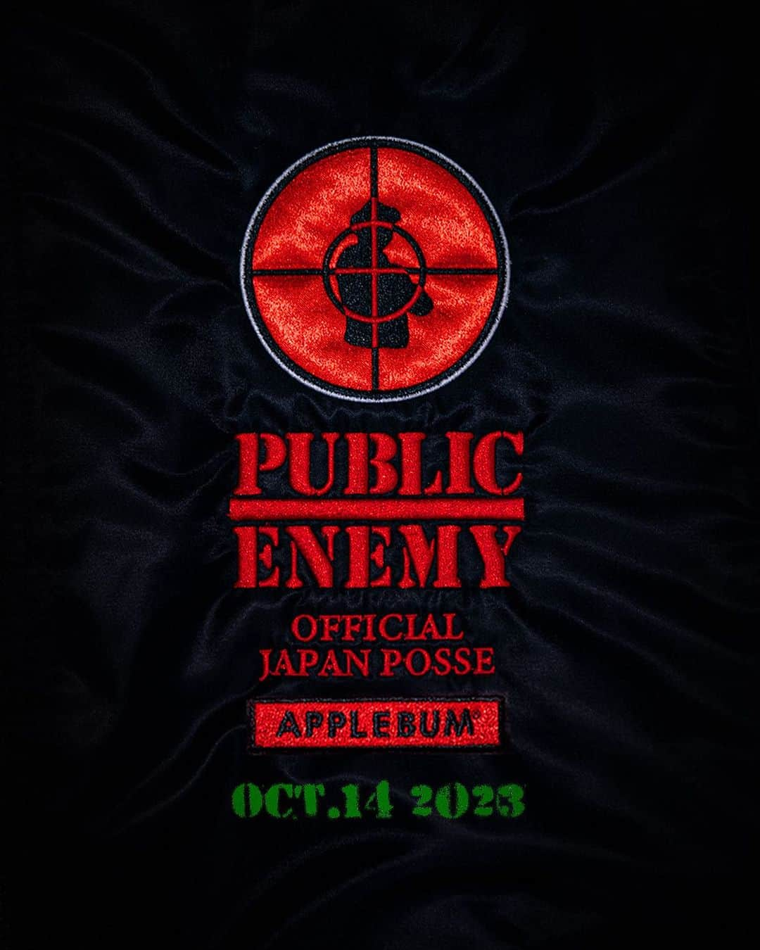 アップルバムさんのインスタグラム写真 - (アップルバムInstagram)「【PUBLIC ENEMY】 OFFICIAL JAPAN POSSE APPLEBUM  OCT.14 2023  @publicenemy  #applebum  #publicenemy」9月20日 20時31分 - applebum_tokyo