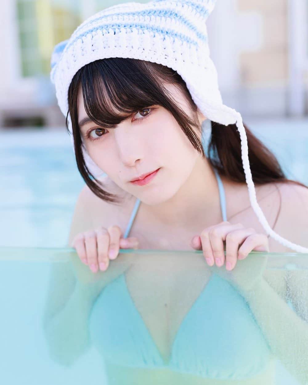 のインスタグラム：「ねえ一緒に泳ごっ 、 、 、 #撮影会 #水着 #水着姿 #水着女子 #follow #グラビア #アイドル #japanesegirl #happy #girl #cute #swimsuit #swimwear #gravure #gravureidol #gravuremodel #セクシー #sexy #撮影 #自撮り #自撮り女子 #自撮り女子部 #グラドル #粉我 #色白 #むちむち #cosplayer #cosplaygirl」