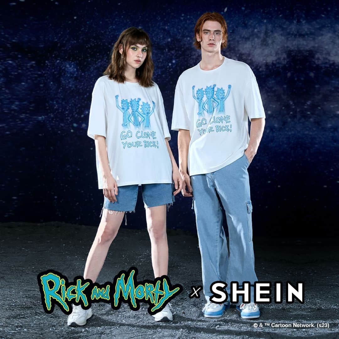 SHEINのインスタグラム：「Show off your Rick and Morty fandom in style 💡👕👽 with Rick and Morty x SHEIN clothing collaboration  🔎20459750 20459545 20459668 20459651 20437456  #rickandmortyXSHEIN #SHEINCollabs #SHEIN #rickandmorty  *P.S. Only available on US/CA/MX/BR/CL/MY/TH/PH/SG/JP/TW/ASIA/AU/NZ/ZA/IL/AR/BH/OM/KW/QA/SA/UAE/MA/EG/UK/FR/DE/IT/ES/NL/PL/PT/SE/CH/EUR/EUQS/VN」