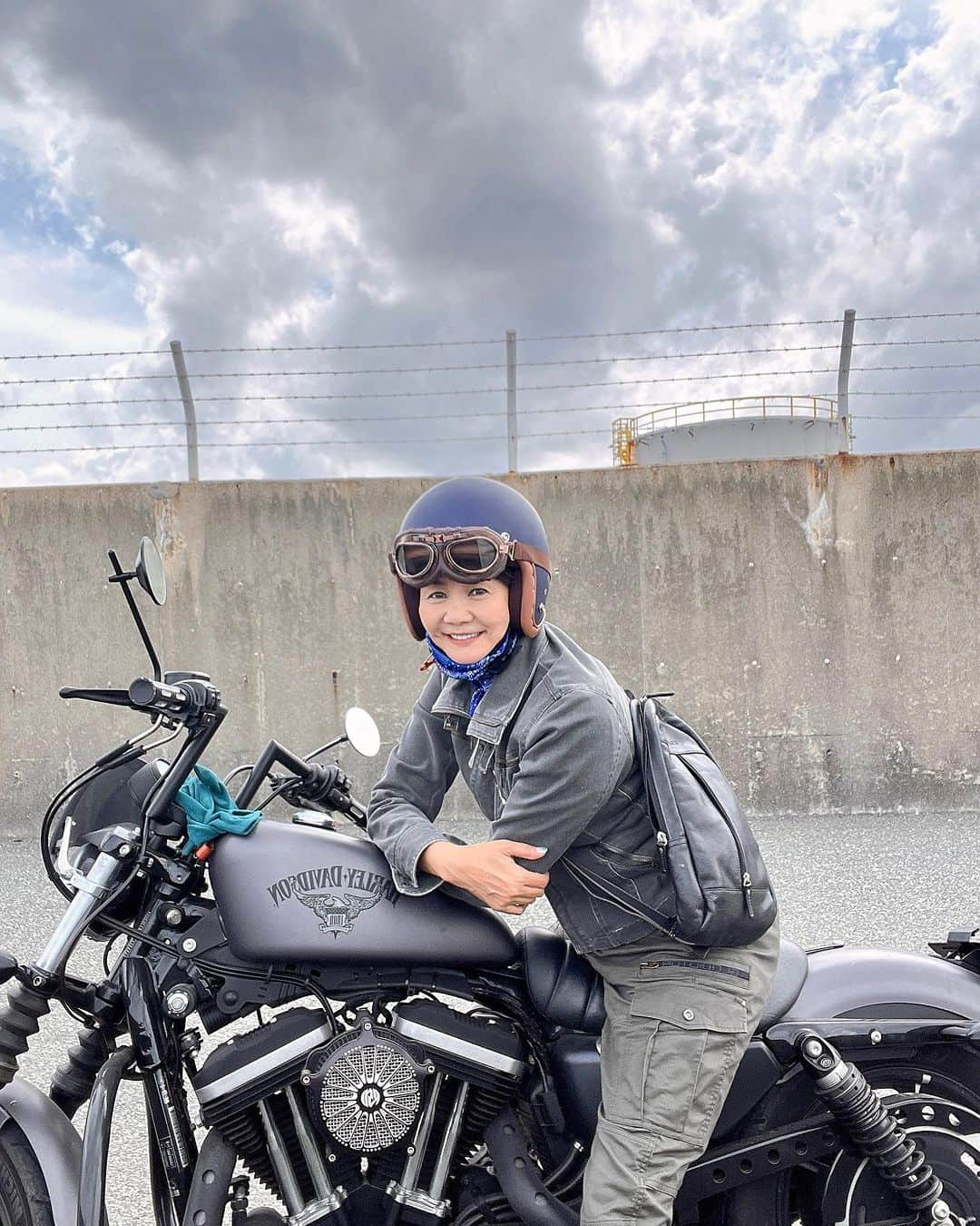 山本華世さんのインスタグラム写真 - (山本華世Instagram)「自撮りの練習‼️ タイマー使って(^^) #harleydavidson  #ハーレーダビッドソン  #simplelife  #enjoylife  #happy  #59yearsold  #japan #fukuoka」9月20日 22時26分 - kayo_092