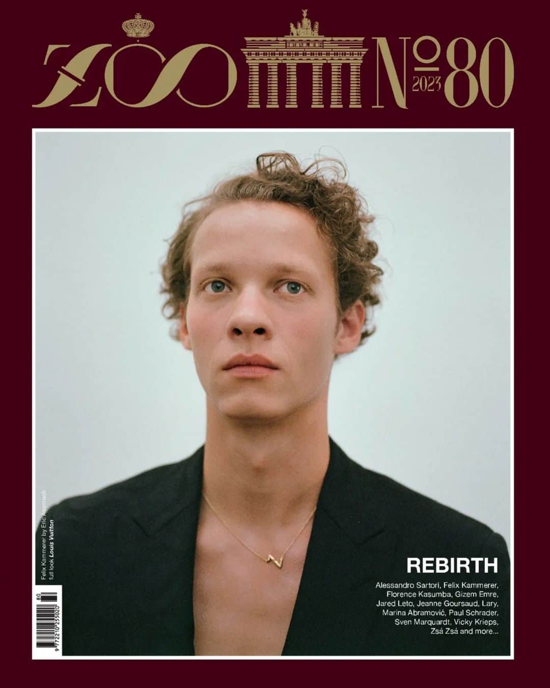 ZOO Magazineのインスタグラム：「ZOO MAGAZINE ANNIVERSARY ISSUE #80: REBIRTH  In conversation with ZOO, Austrian actor Felix Kammerer opens up about what being an actor means to him.   He talks about the passion for acting that drives him, and about his performance in Edward Berger’s Oscar-winning movie All Quiet On The Western Front.  "I like to go to places where I feel some kind of character secrets might be revealed or that I might find something that’s good for the character. It doesn’t really need to be anything specific, and the place doesn’t have to be related to the story. It’s maybe more a feeling about the character."  ZOO MAGAZINE celebrates its 20th anniversary with Anniversary Issue 80 coming out in the last week of September.  Felix Kammerer by Eric Asamoah Shot and interviewed exclusively for ZOO Magazine – 20 YEARS  Felix wears: full look Louis Vuitton @louisvuitton   Photographer: Eric Asamoah @ericasamoahstudio Talent: Felix Kammerer @felix.kammerer_ Stylist: Johanna Bouvier @johannabouvier_  Makeup: Max Artemis @max.artemis  Photographer’s Assistant: Sarah David Stylist’s Assistant: Hanna Teglasy Location: Never At Home | Artspace Wien @neverathome  Interview: Jim Butler   #ZOO80 #ZOOMagazine #SandorLubbe #fashionphotography #FelixKammerer #EricAsamoah #JohannaBouvier #rebirth #20YEARSZOOMAGAZINE #Berlin」