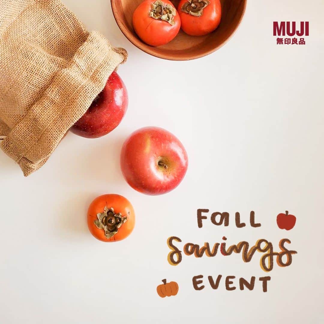 MUJI USAさんのインスタグラム写真 - (MUJI USAInstagram)「Get ready for the upcoming season with our Online Exclusive Fall Savings Event 🍂🍁  Take $20 OFF $80 or $25 OFF $100 Online Orders from now until Monday, 9/25 at muji.us  #MUJI #MUJIUSA」9月21日 0時01分 - mujiusa