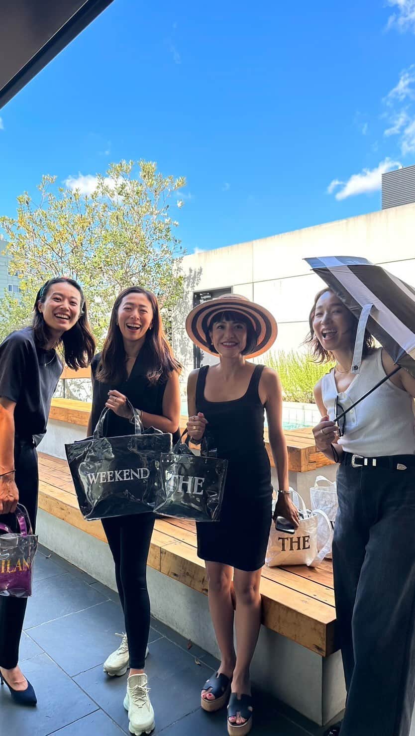 野沢和香のインスタグラム：「@the_weekend_hotel @goodtime_treatment クロージングイベント🎉👏  @megumi_mikimoto めぐちゃんの思いやりが詰まったプロダクト✨はlooksだけじゃない驚きの使いやすい機能が沢山！ 生活のあらゆるシーンを助けてくれるものばかり✨👏 @yuri_arai とワーキャー買い物芸人のようになりながら、大興奮でお買い物してきました🎵  パワフルなめぐちゃんにも久々に会えて嬉しかったな😊💞」