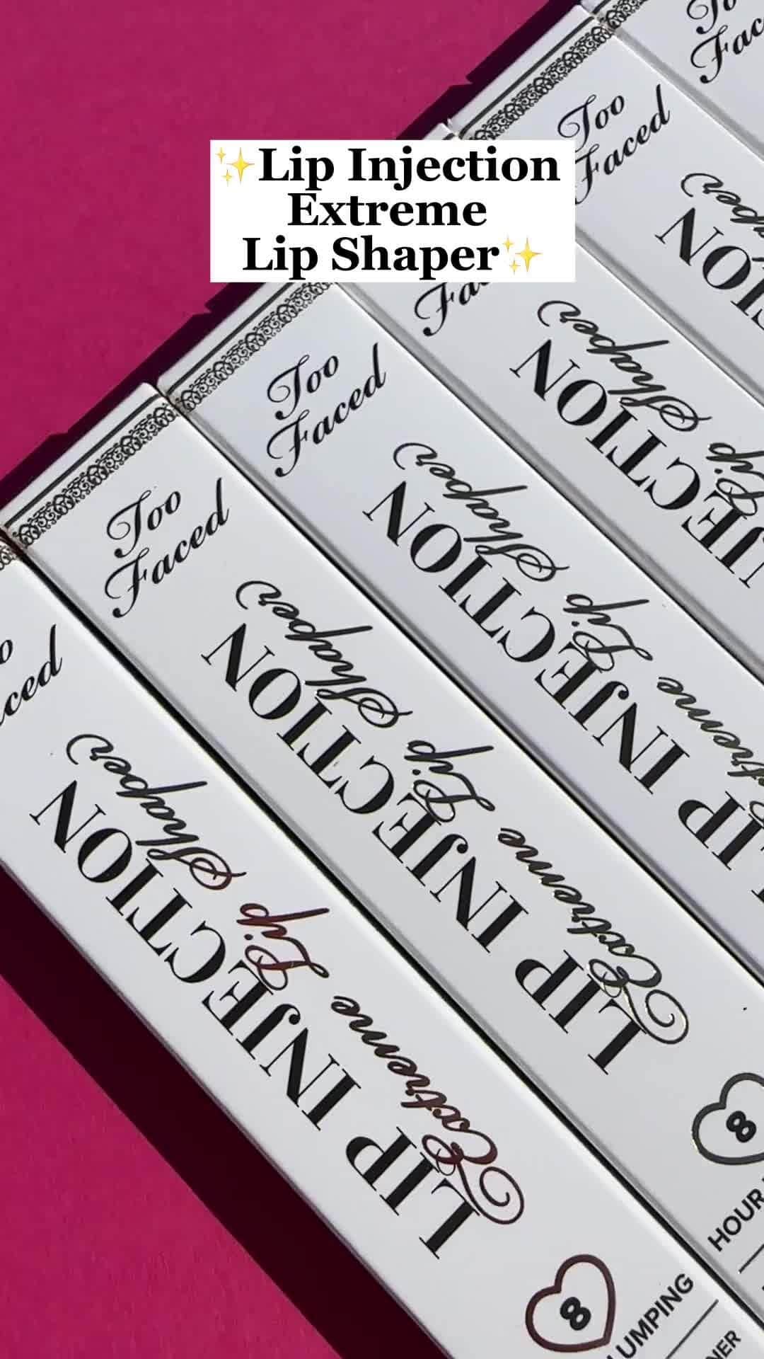 Too Facedのインスタグラム：「OBSESSED 😍✨💖 Our NEW Lip Injection Extreme Lip Shapers are designed to create a perfected lip shape plumped to perfection! 💋 Available now at @blushbarchile #toofaced #tfcrueltyfree #toofacedlipinjection」