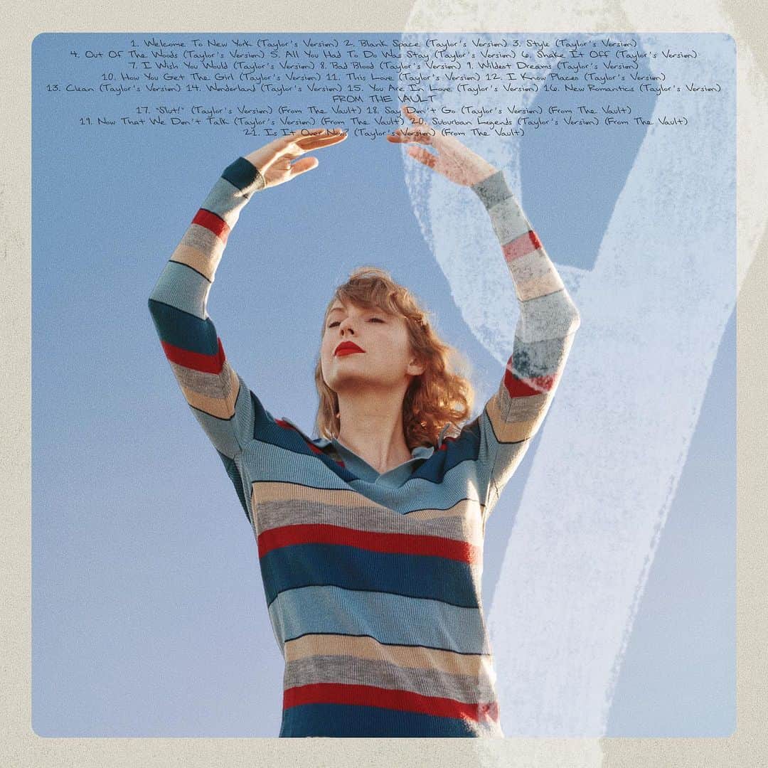 テイラー・スウィフトさんのインスタグラム写真 - (テイラー・スウィフトInstagram)「It’s a new soundtrack 🩵 Here are the back covers and vault track titles for 1989 (my version) I can’t wait for this one to be out, seriously. Thank you for playing along, sleuthing, puzzling and making these reveals so much chaotic fun (which is the best kind of fun, after all 😜)   📷: @bethgarrabrant」9月21日 3時09分 - taylorswift