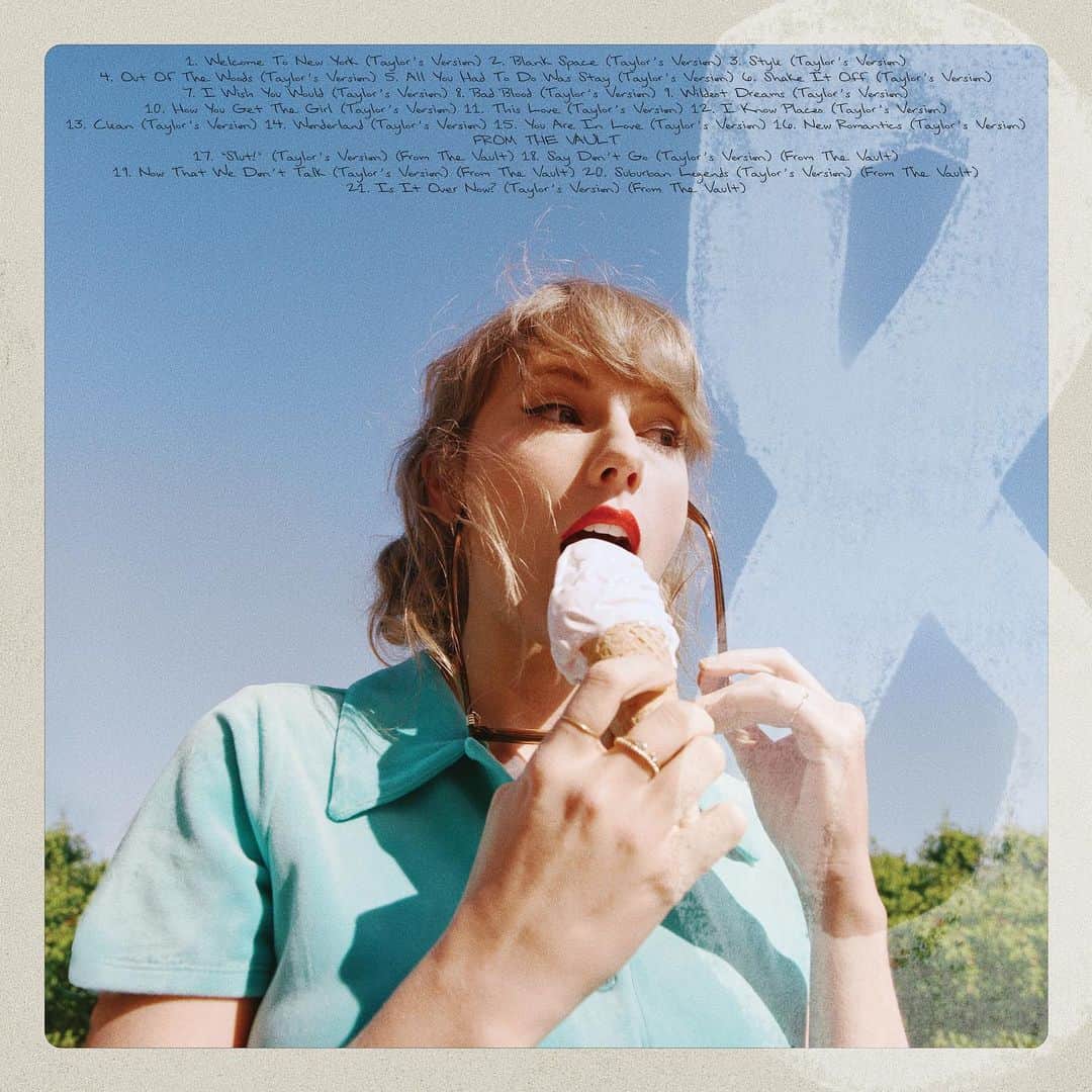 テイラー・スウィフトさんのインスタグラム写真 - (テイラー・スウィフトInstagram)「It’s a new soundtrack 🩵 Here are the back covers and vault track titles for 1989 (my version) I can’t wait for this one to be out, seriously. Thank you for playing along, sleuthing, puzzling and making these reveals so much chaotic fun (which is the best kind of fun, after all 😜)   📷: @bethgarrabrant」9月21日 3時09分 - taylorswift