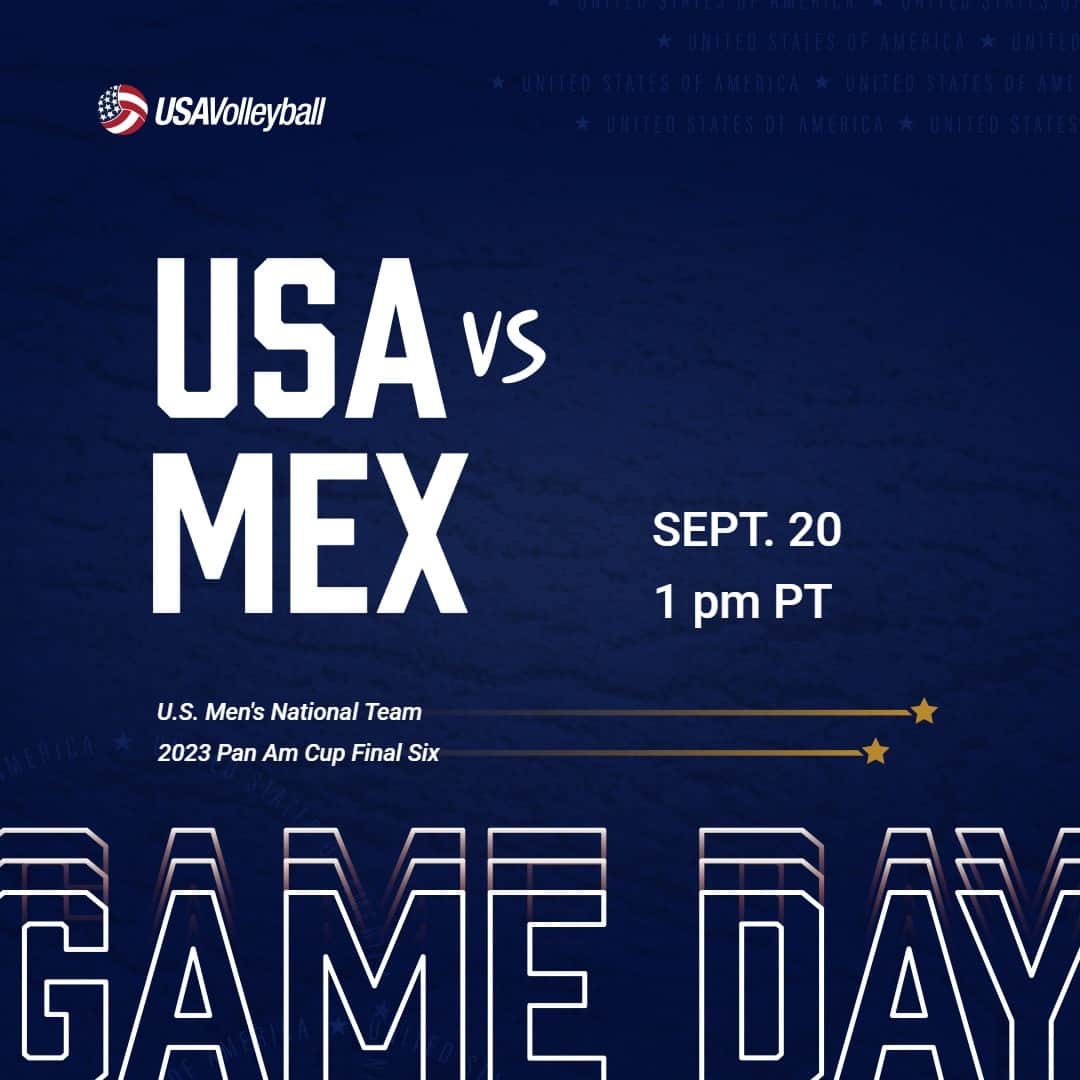 USA Volleyballさんのインスタグラム写真 - (USA VolleyballInstagram)「Ready for another one?  The U.S. Men's National Team 🇺🇸 faces Mexico 🇲🇽 at 1 p.m. PT today at the NORCECA Pan Am Cup Final Six.   Watch with us: 🔗 in bio.」9月21日 4時00分 - usavolleyball