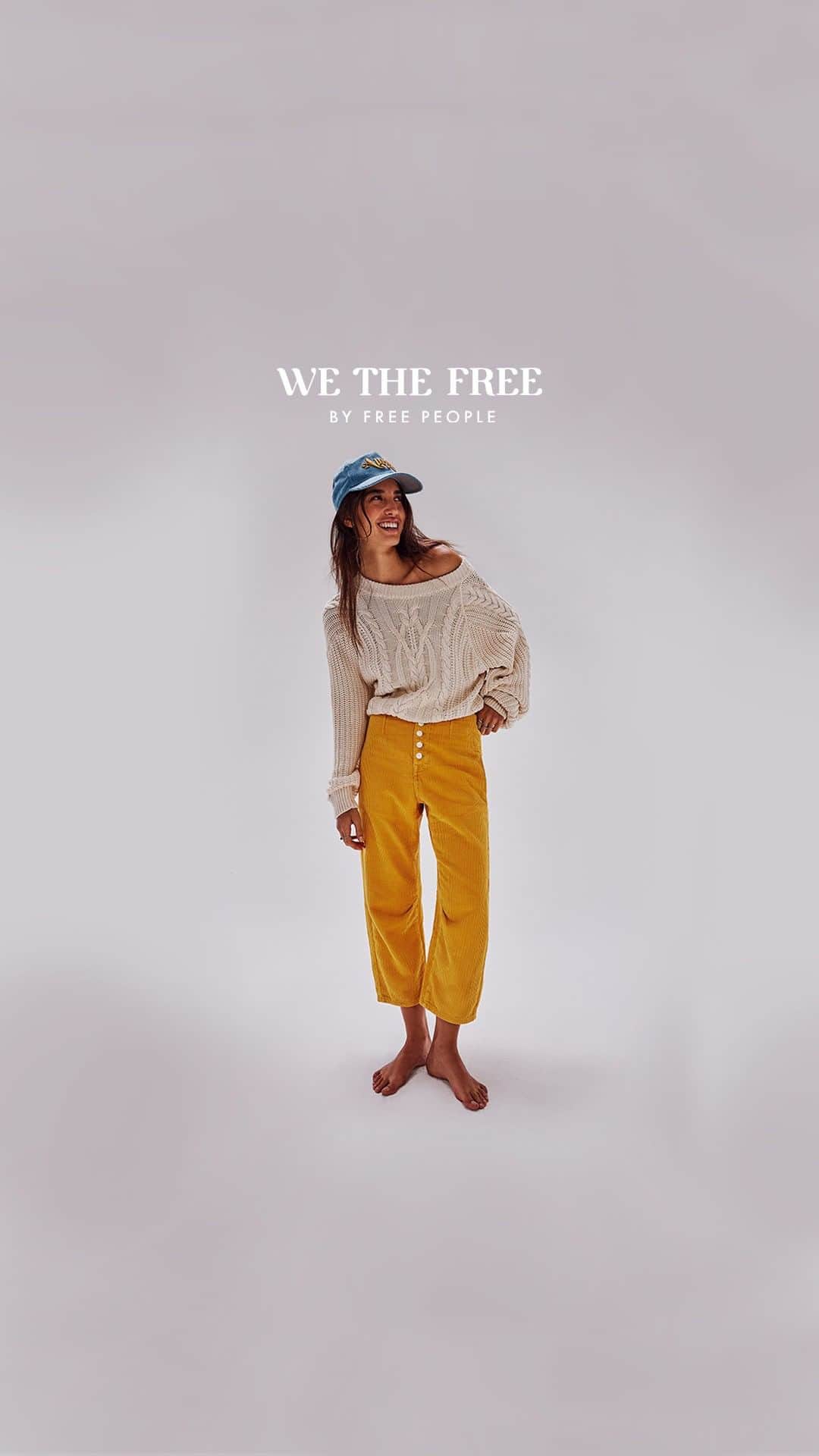 freepeopleのインスタグラム：「Bold colors are here to stay. Link in bio to shop the We The Free Osaka Cord Jeans & to explore our FP Denim Style Guide.」