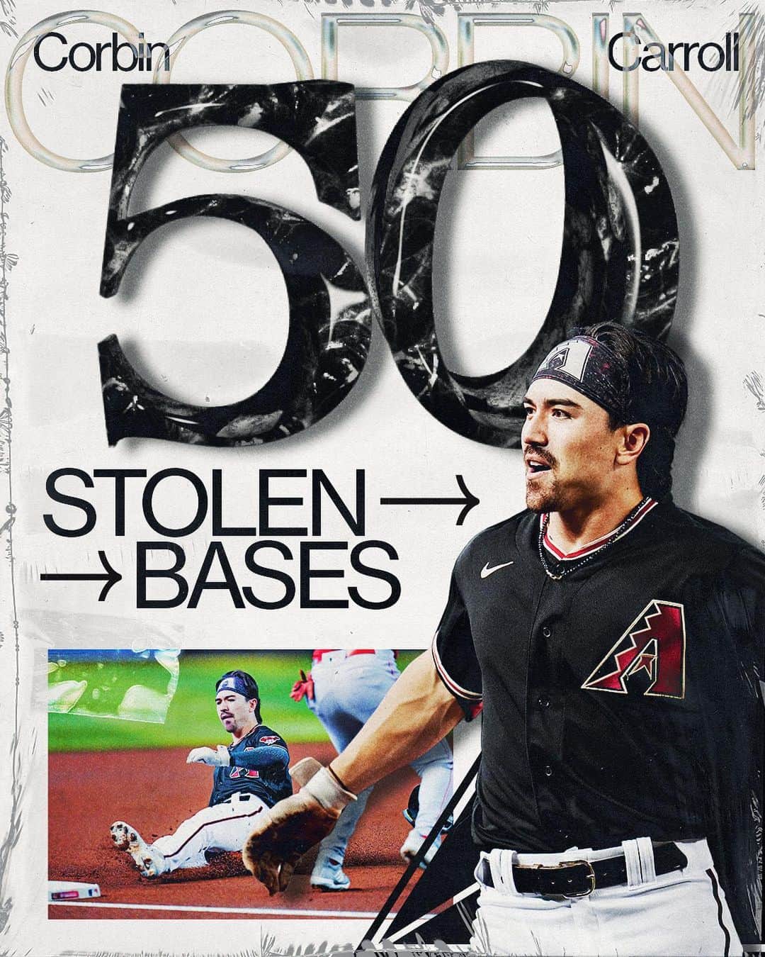 MLBさんのインスタグラム写真 - (MLBInstagram)「24 homers. FIFTY stolen bases.  Decent rookie campaign for @Corbin.Carroll.」9月21日 5時46分 - mlb