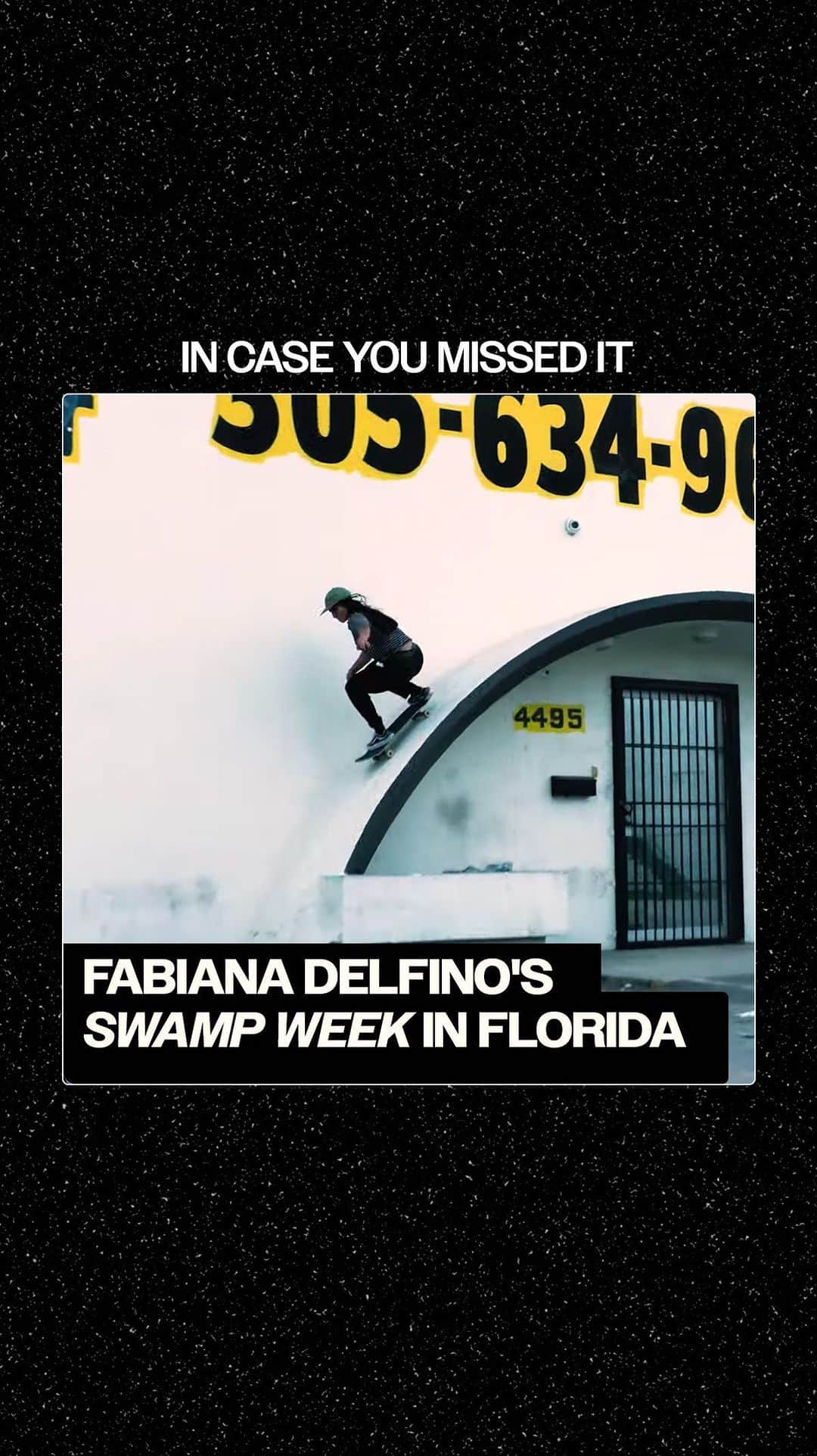 The Berricsのインスタグラム：「In Case You Missed It…  Ahhh, Florida. Home of alligators, retirees, Disney World, miles of pristine beaches, and the motherland to some of the gnarliest skaters in the industry… One such special skater is none other than @fabiana_delfino . In an effort to reconnect with her homeland, the crew from @monsterenergy recently spent the week with her in The Sunshine State, exploring some of her favorite childhood skate spots and old stomping grounds.  Click the link in bio to watch the full video now showing on TheBerrics.com!  #berrics #skateboardingisfun」