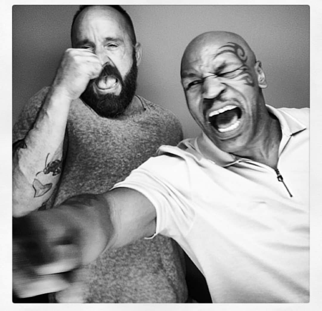 マイケル・ミュラーのインスタグラム：「MIKE & MICHAEL dancing to James Brown…  This man knocked men out in 18 seconds people.  @miketyson #IronMIKE」