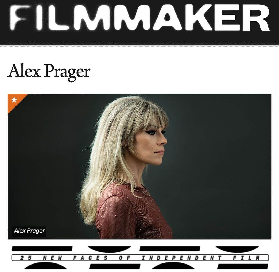 アレックス・プラガーさんのインスタグラム写真 - (アレックス・プラガーInstagram)「Thank you @filmmakermag for including me in 25 New Faces! It was a pleasure talking with Scott Macaulay about my early days working opposite a two-headed man on Tales from the Crypt. 📷 @jeffvespa」9月21日 6時53分 - alexprager